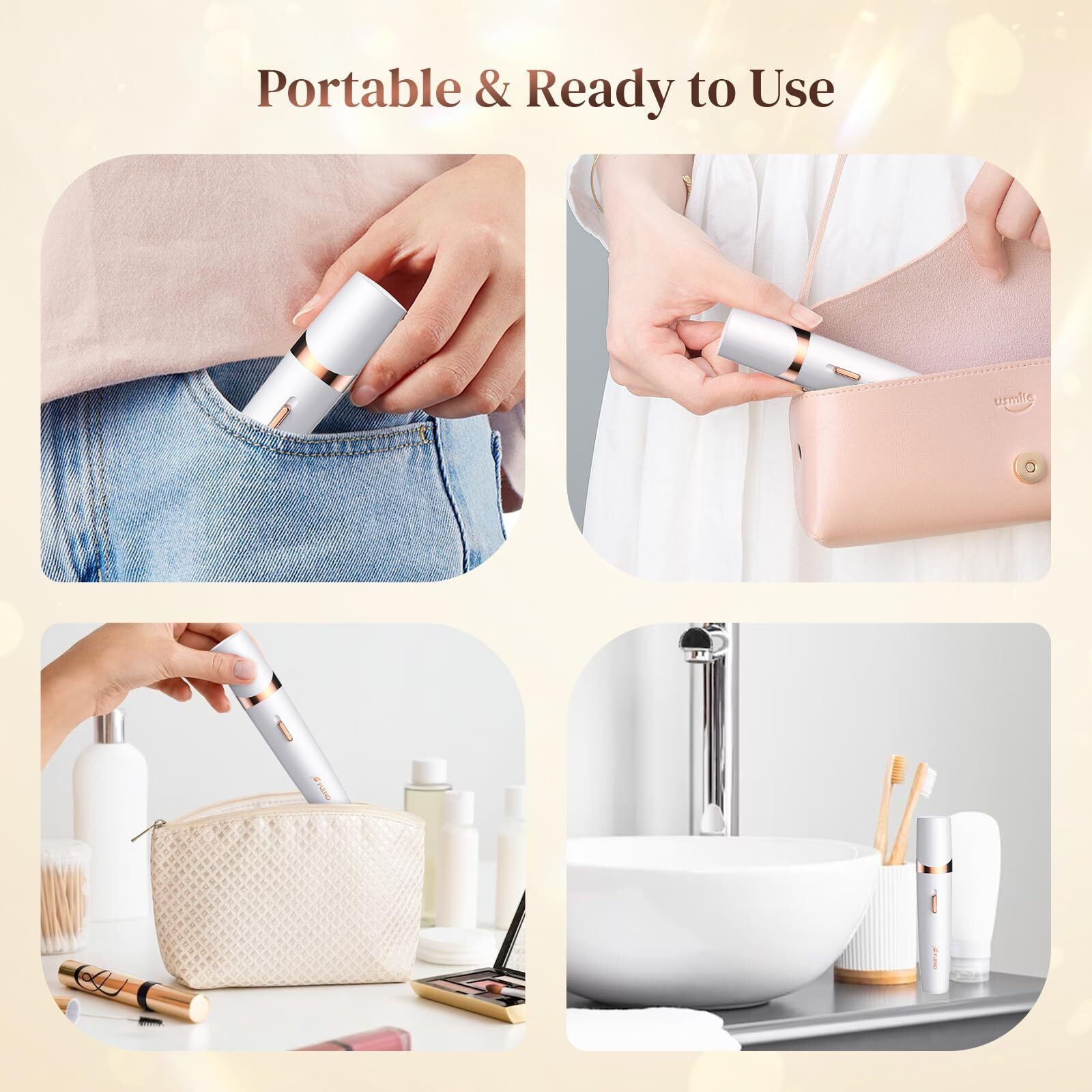 Smooth Glide Epilator For Women Facial Hair, Portable Hair Rmoval For Female, 2 In 1 Pluxy Epil Pro 3.0 Face Bikini