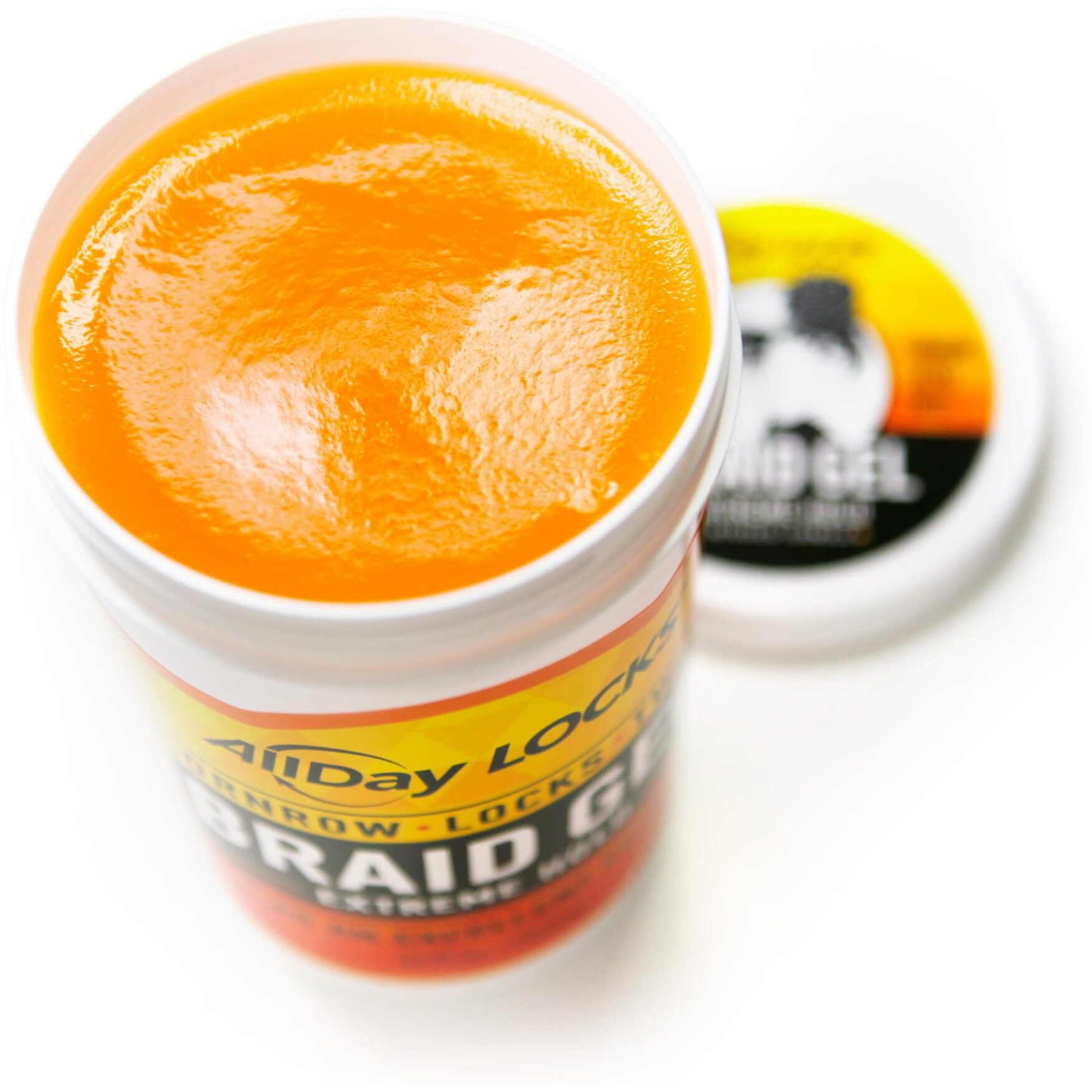 Allday Locks Braid Gel (Jar) | Extreme Hold, High Shine | Frizz & Flake-Free Edge Control | Tea Tree, Lavender, Peppermint Oil | Slick & Style Braids, Locks, Twists, Cornrows | 32 Oz