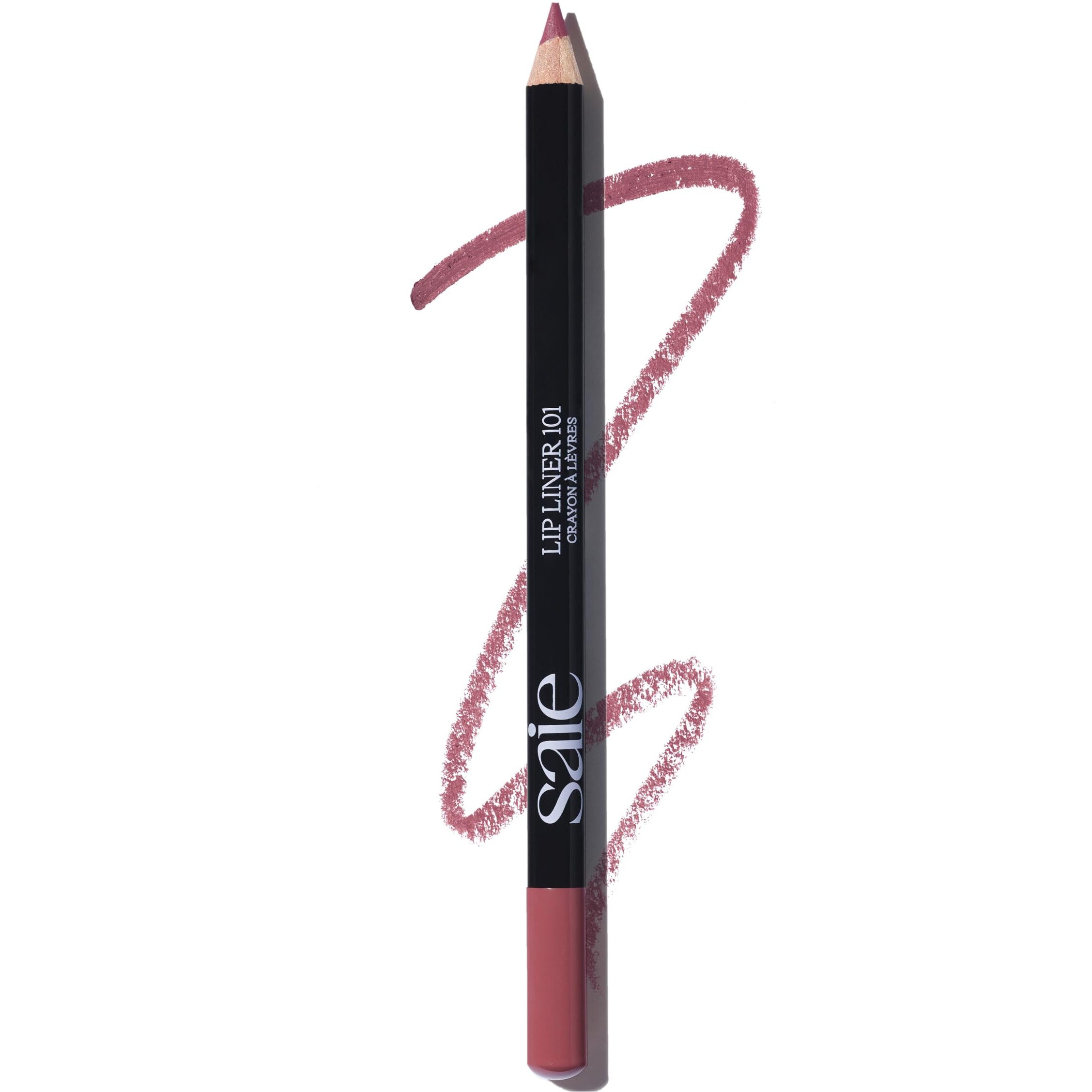 Saie Lip Liner 101 - Lip Pencil Made With A Creamy, Soft Matte Formula For A Naturally Framed Or Fully Filled Look - Supercharged With Shea Butter & Jojoba Oil - Twist (.05 Oz)