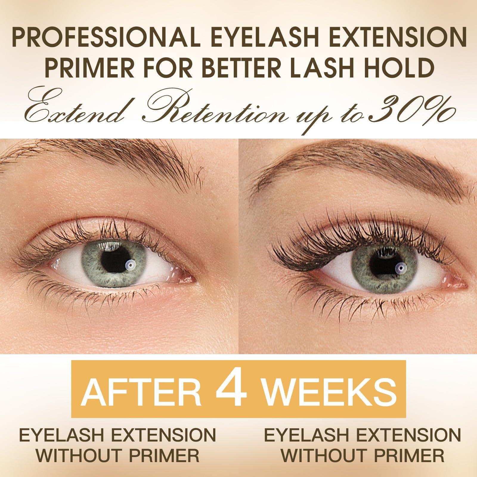Miuffue Lash Primer For Eyelash Extensions, Pre-Treatment For Eyelash Extensions, Remove Oils & Proteins, Increase Adhesive Bonding Power Retention, Professional Use,0.5Fl. Oz (15Ml)