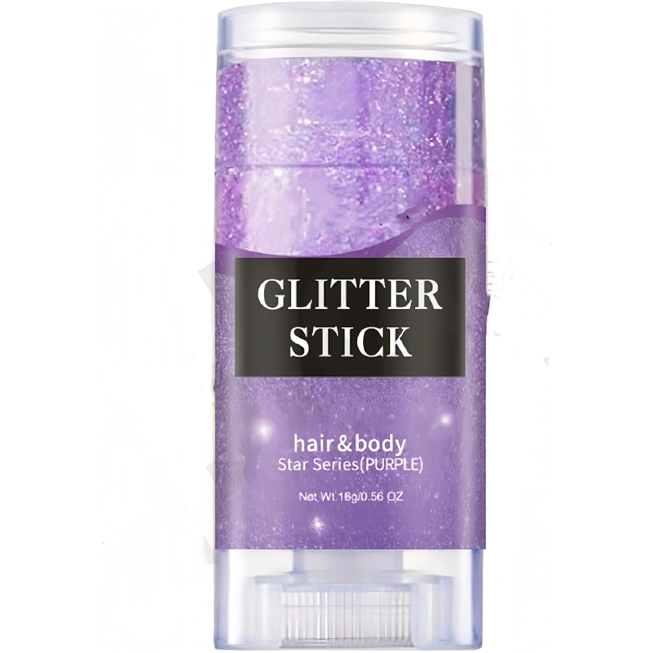 Melemando Body Glitter Stick 7 Colors Holographic Mermaid Sequins Chunky Face Glitter Stick Singer Concerts Or Music Festival Rave Glitter Makeup For Face/Body/Hair/Eyes/Lip (03 Purple)