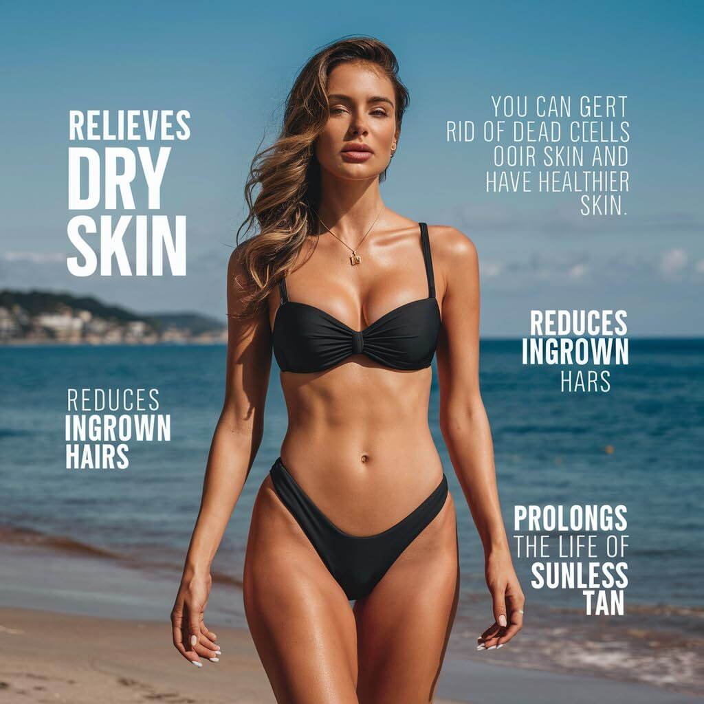 Sed Mountain - Exfoliating Glove - Body Scrub - Turkish Hammam Kese Mitt - Dead & Dry Skin Cleanser - Tan Remover Mitts - To Have A Soft Skin Care - For Women & Men (2 Units)