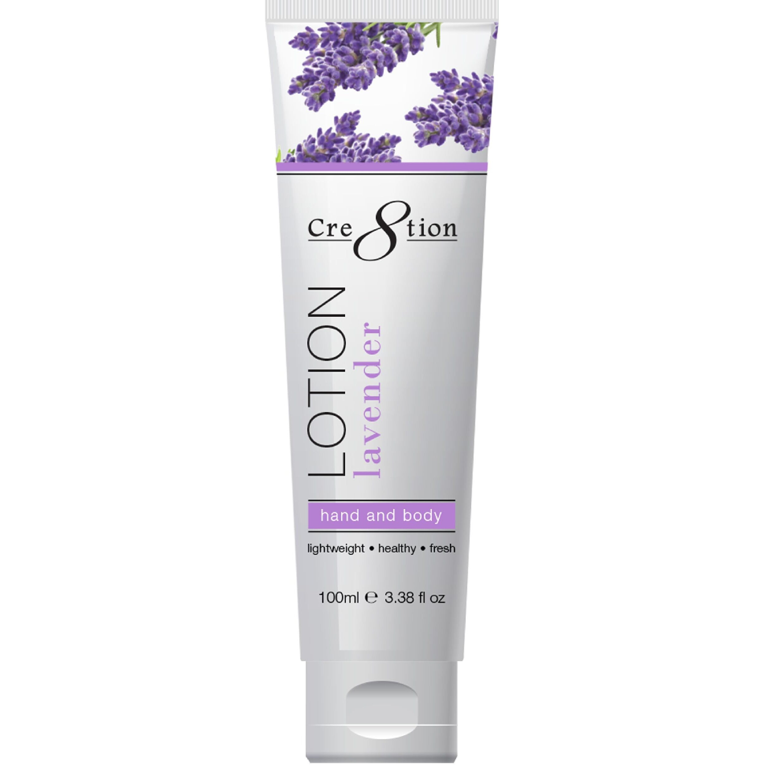 Cre8Tion Spa Lavender Hand & Body Lotion, Luxurious Lightweight Moisturizer For Silky, Smooth Skin, 3.3 Fl Oz