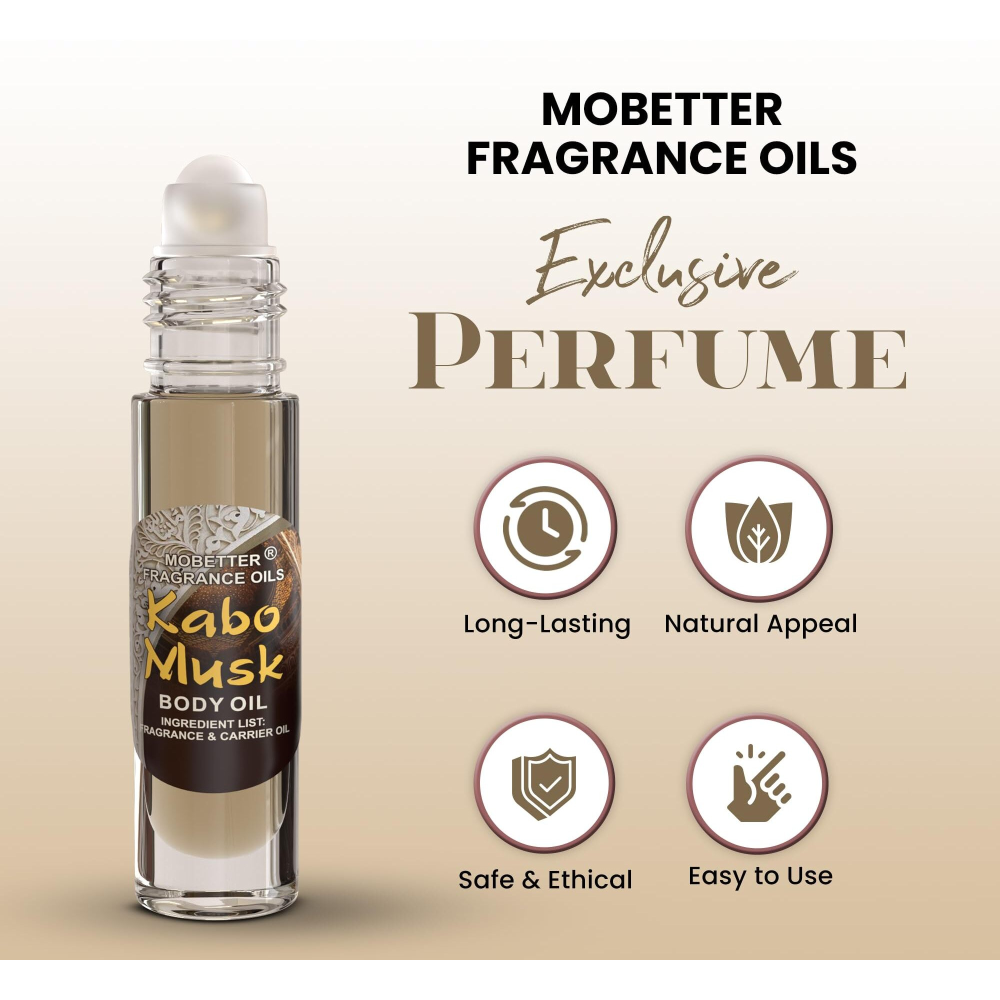 Mobetter Fragrance Oils Kabo Musk Fragrance Body Oil