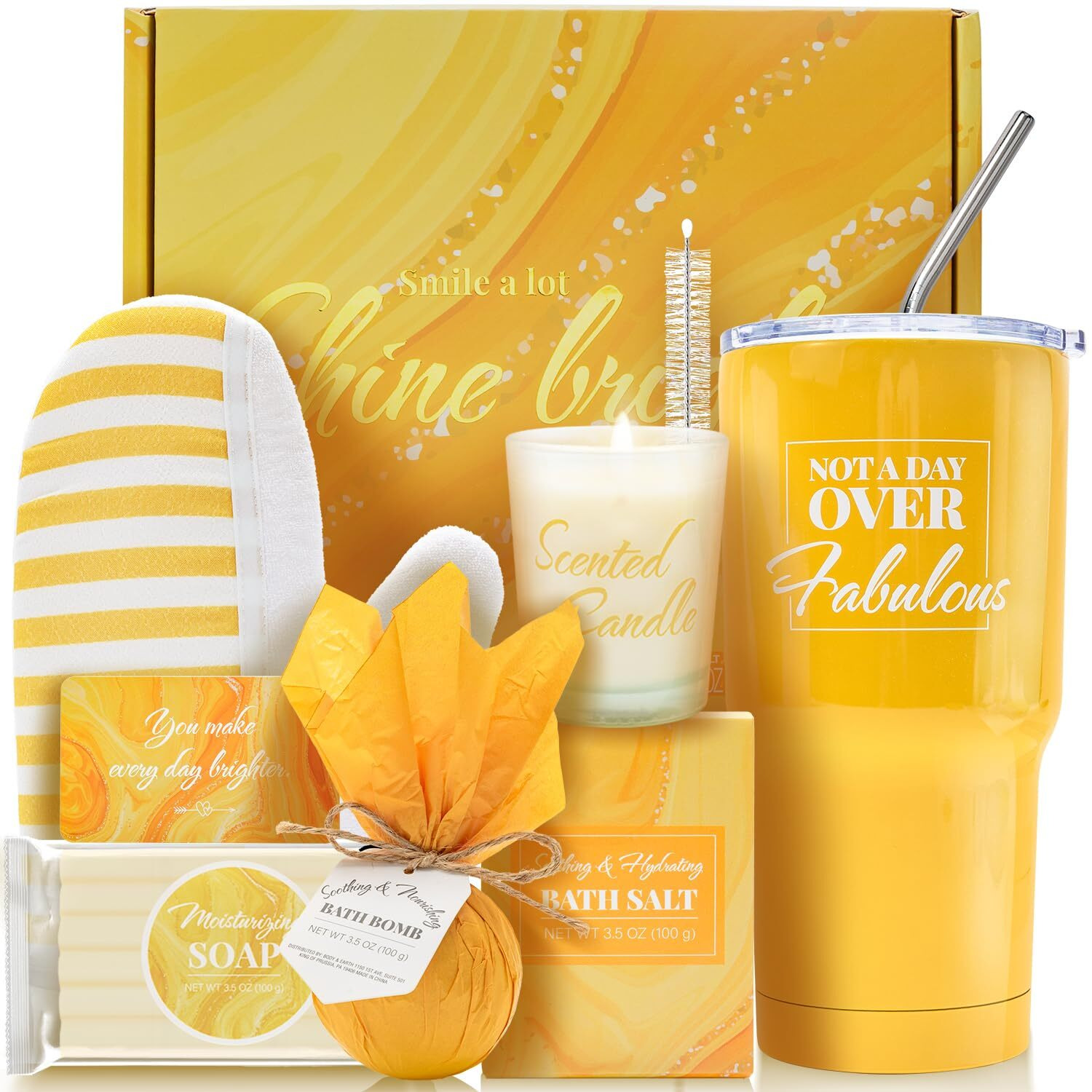 Gift Set For Women 8Pcs Bath And Body Gift Baskets For Women, Vanilla Self Care Gift Ideas Birthday Gifts For Women,Unique Gift Ideas For Her, Women, Mom, Christmas Gifts For Women
