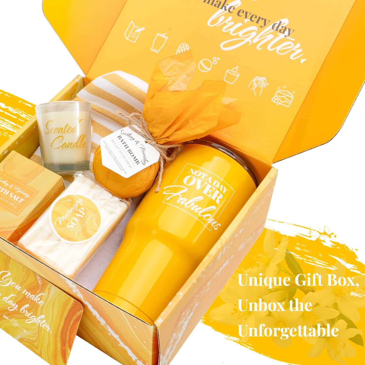 Gift Set For Women 8Pcs Bath And Body Gift Baskets For Women, Vanilla Self Care Gift Ideas Birthday Gifts For Women,Unique Gift Ideas For Her, Women, Mom, Christmas Gifts For Women