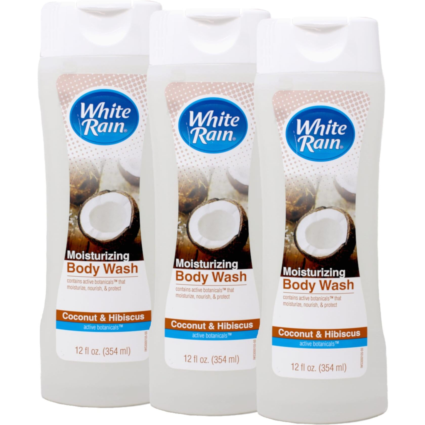 White Rain Body Wash Tropical Coconut 12Oz (Pack Of 3)