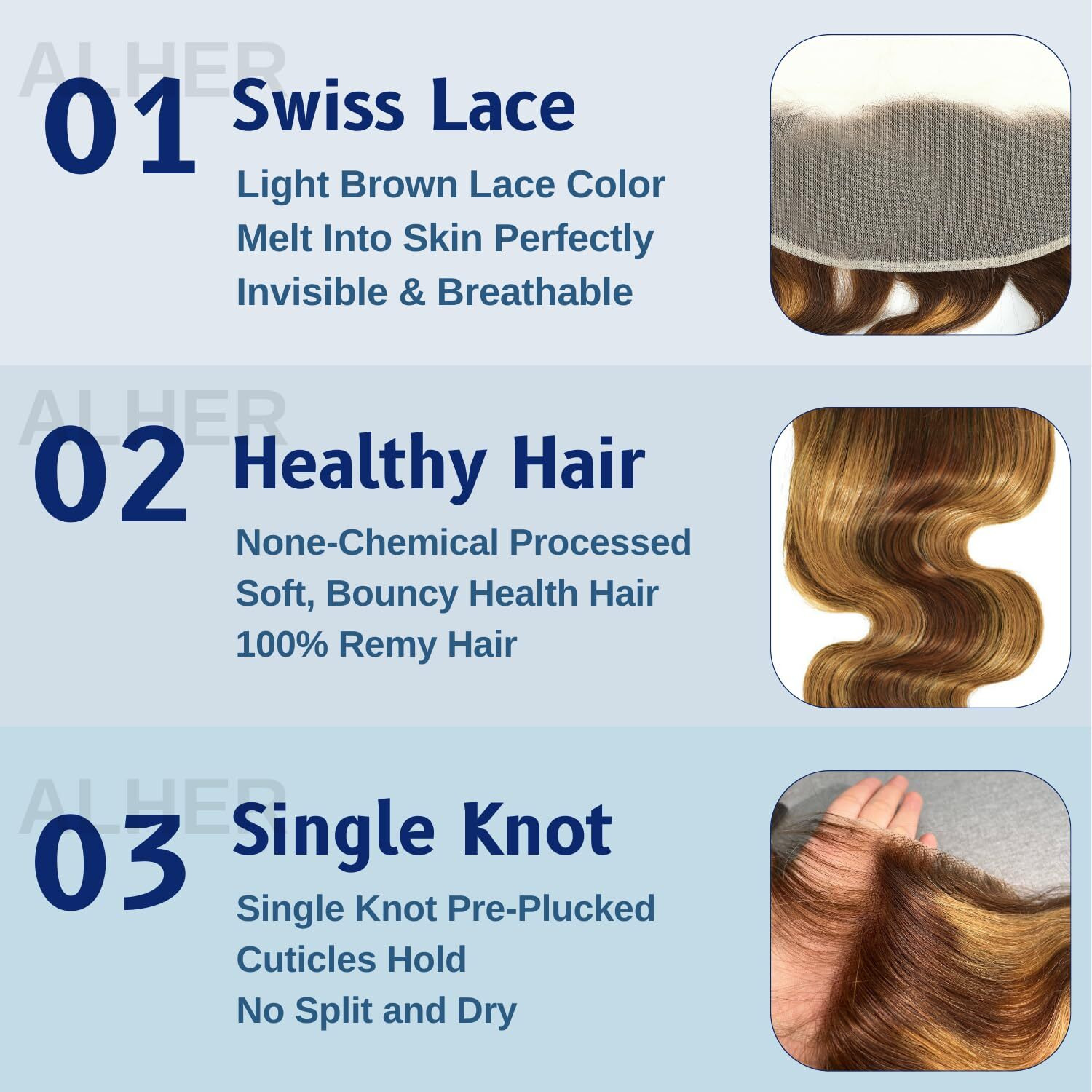 Alher F4/27 Honey Blonde Highlight 13X4 Lace Frontal Closure Human Hair Body Wave, Balayage Ombre Colored Ear To Ear 13 X 4 Hd Transparent Lace Frontal Baby Hair(150% Density, 14 Inch)