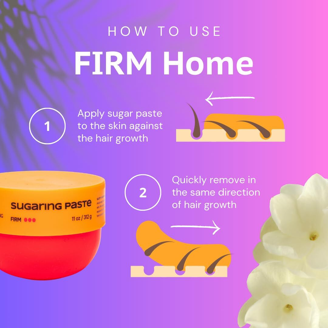 Super Firm Sugaring Paste For Home Use 11Oz / 312G. Sugar Wax For Brazilian And Underarms.