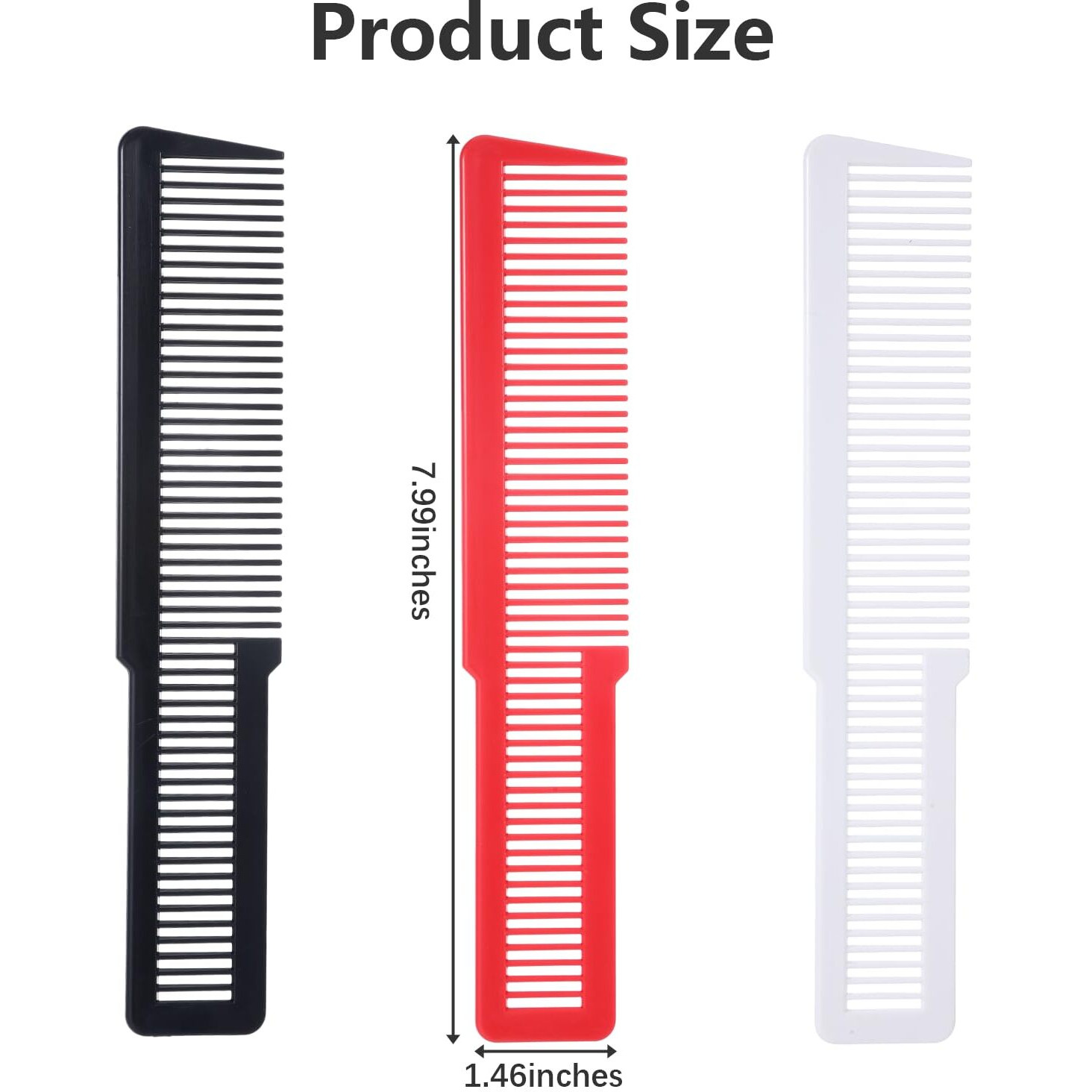 12Pcs Plastic Barber Comb Professional,Colorful Hair Styling Combs For Men Women, Fine Tooth Pack Of Hair Cutting Comb,All Purpose Clipper Combs For Men