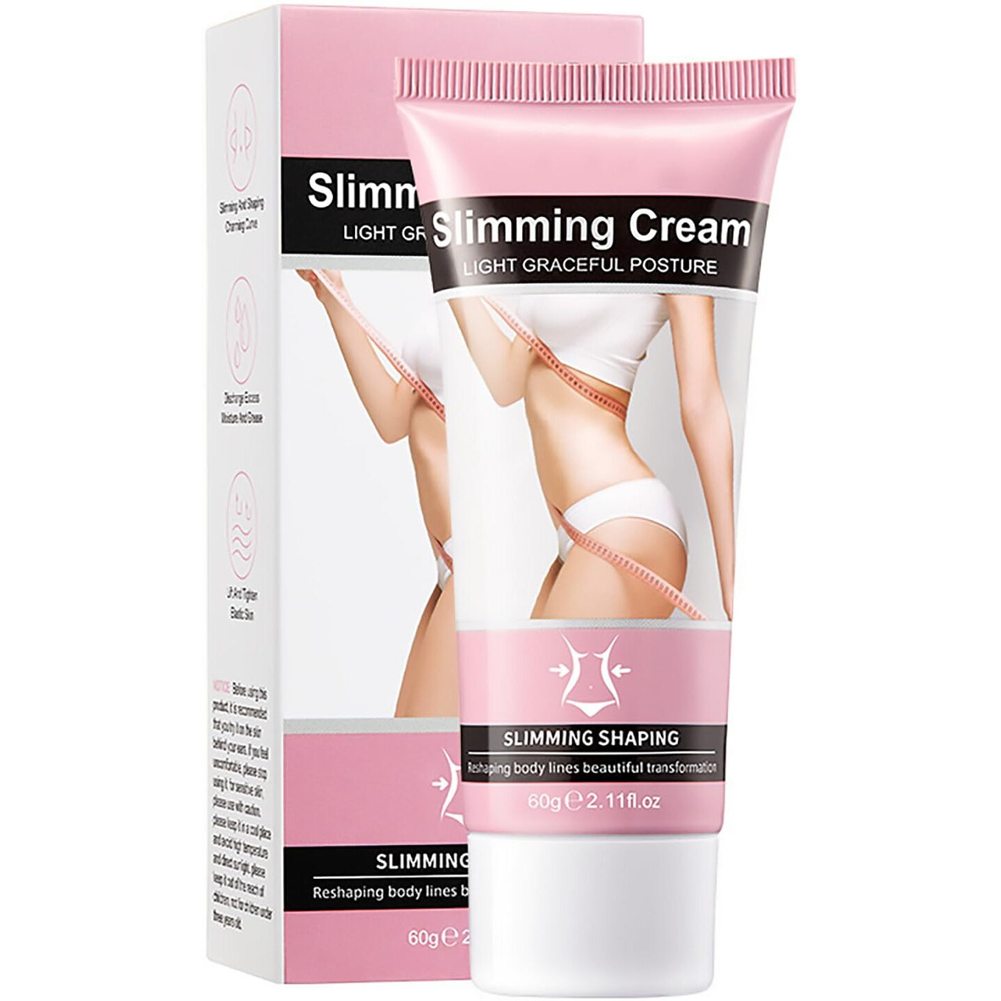 Slimming Cream, Firming And Plasticizing Cream,Reduces Excess Fat In The Abdomen, Buttocks, Arms And Thighs, Tightens Loose Skin, And Eliminates Body Edema For Men And Momen,2.11 Oz