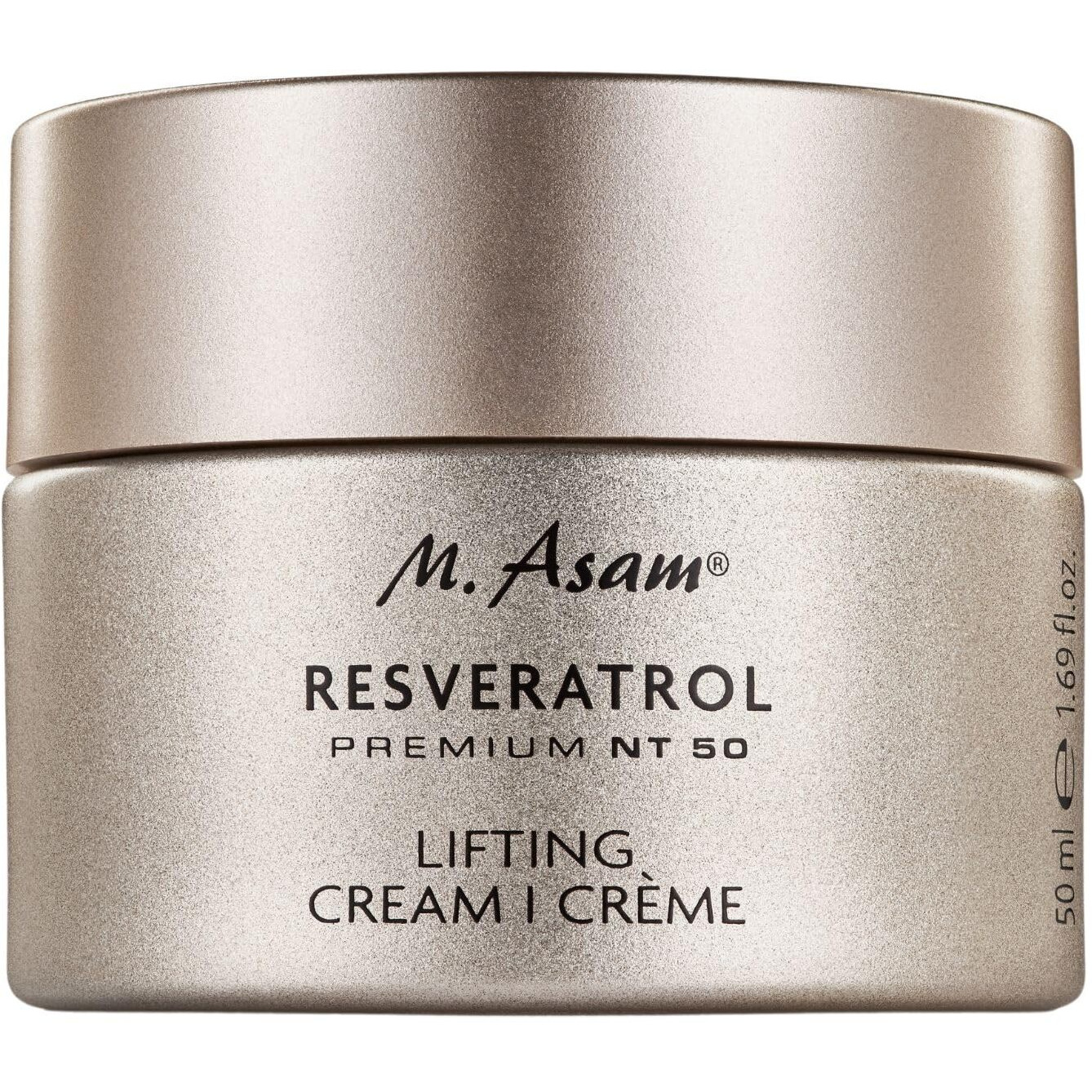 M. Asam Resveratrol Premium Lifting Cream (1.69 Fl Oz) - Anti-Aging Face Moisturiser, Resveratrol Day And Night Cream, Hydrating Skin Care With Peptides, Vegan Face Cream