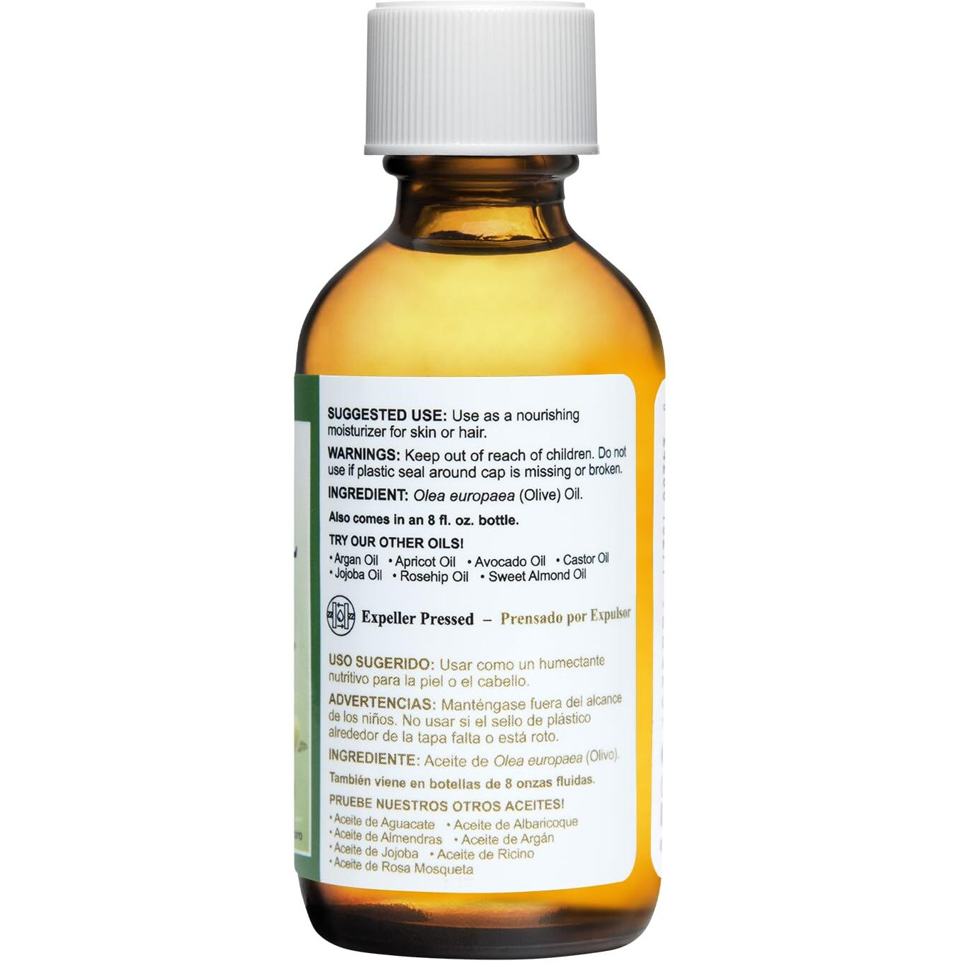 De La Cruz Pure Olive Oil - Natural Expeller Pressed Olive Oil For Hair And Skin - Lightweight Body Oil For Dry Skin 2 Fl Oz (12 Bottles)