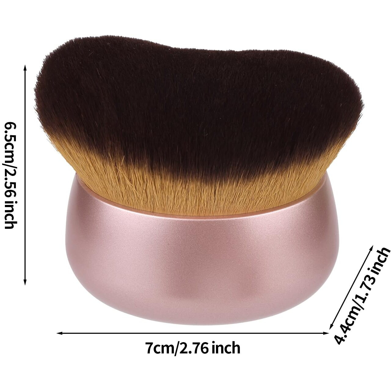 Body Makeup Brush For Self Tanner, Large Self Tanning Applicator Tan Brush Provides Even Application For Face Neck Back Legs, Wet & Dry Use (Rose Gold)