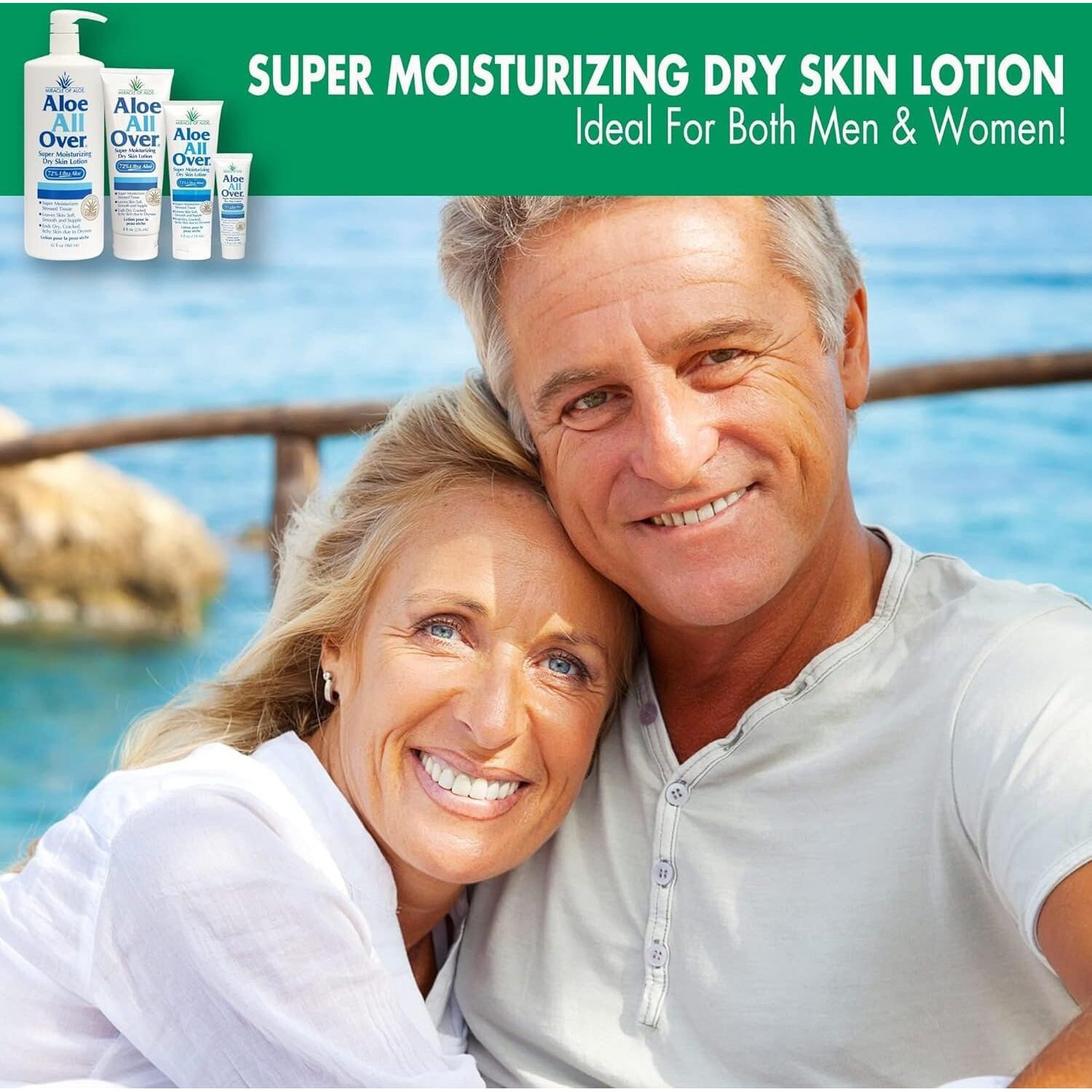 Knee & Elbow Stick 2.5 Oz + Aloe All Over Moisturizing Lotion 1 Oz Hydration Combo Pack - Heals & Hydrates Dry, Cracked Skin - Enriched With 72% Ultraaloe & Essential Oils