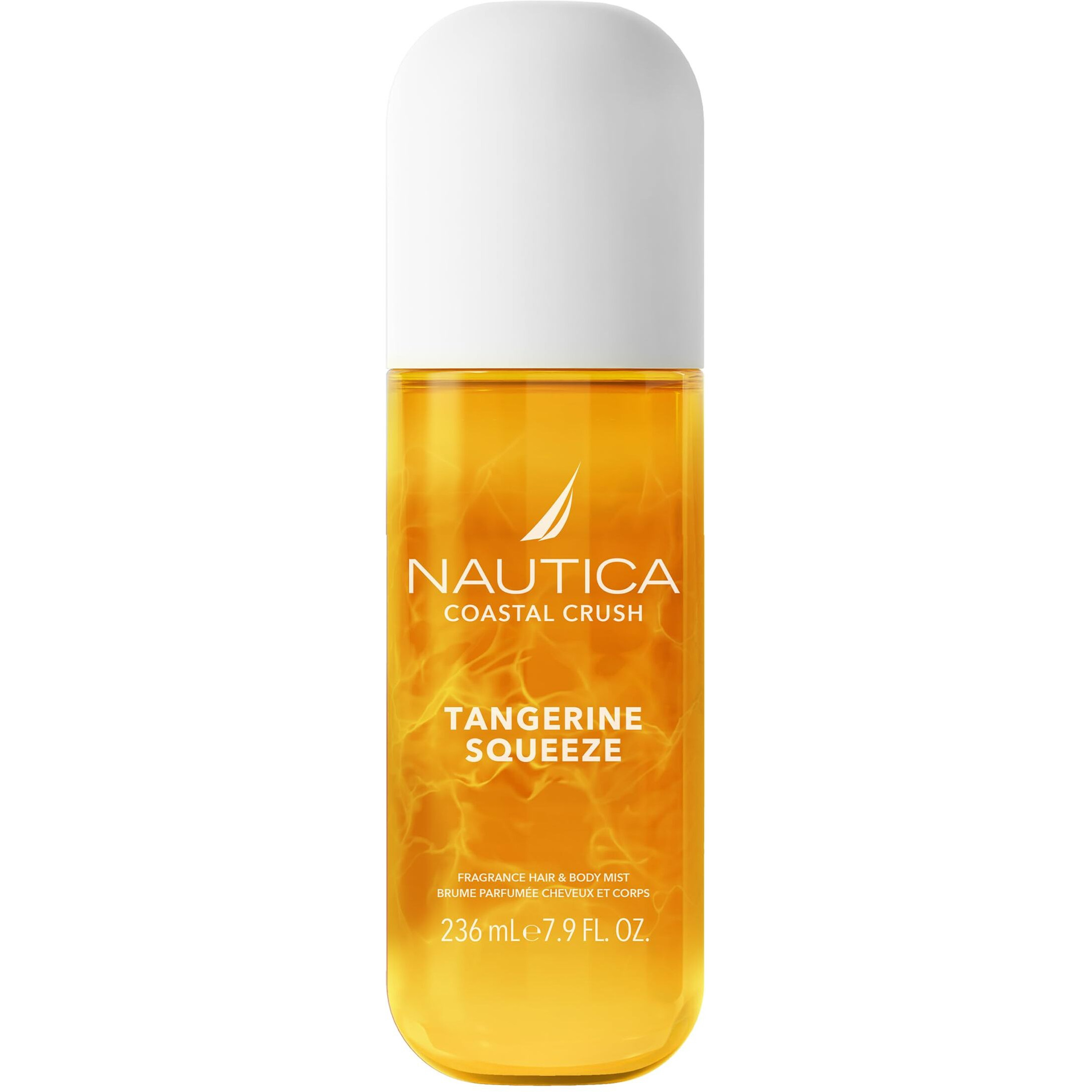 Nautica Tangerine Squeeze, A Citrus Gourmand Hair & Body Mist For Women, Notes Of Tangerine, Jasmine, And Sandalwood, Long Lasting, 8.0 Fl Oz