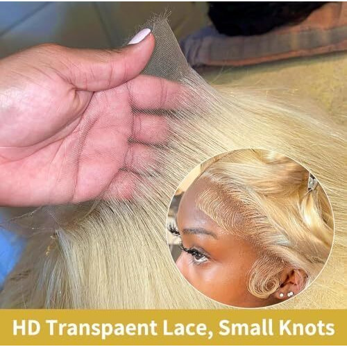 Koiaskral 613 Lace Front Wig Human Hair 20 Inch 200% Density Body Wave 13X6 Hd Transparent Lace Pre-Plucked With Baby Hair