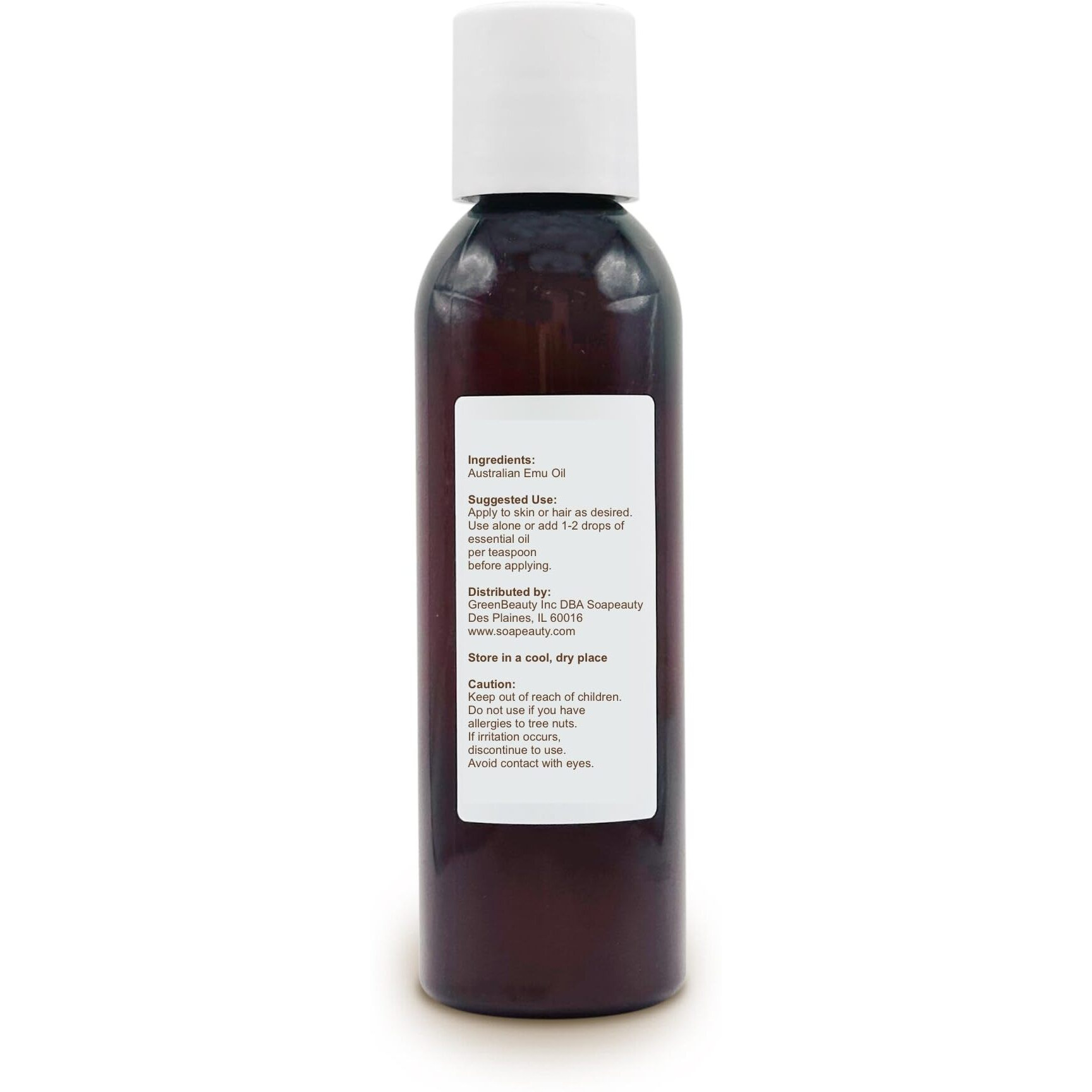 Australian Emu Oil | Triple Refined | 100% Pure & Natural Moisturizer For Skin & Hair Growth, Strengthener For Sensitive Skin, Body Oil | 16 Fl Oz