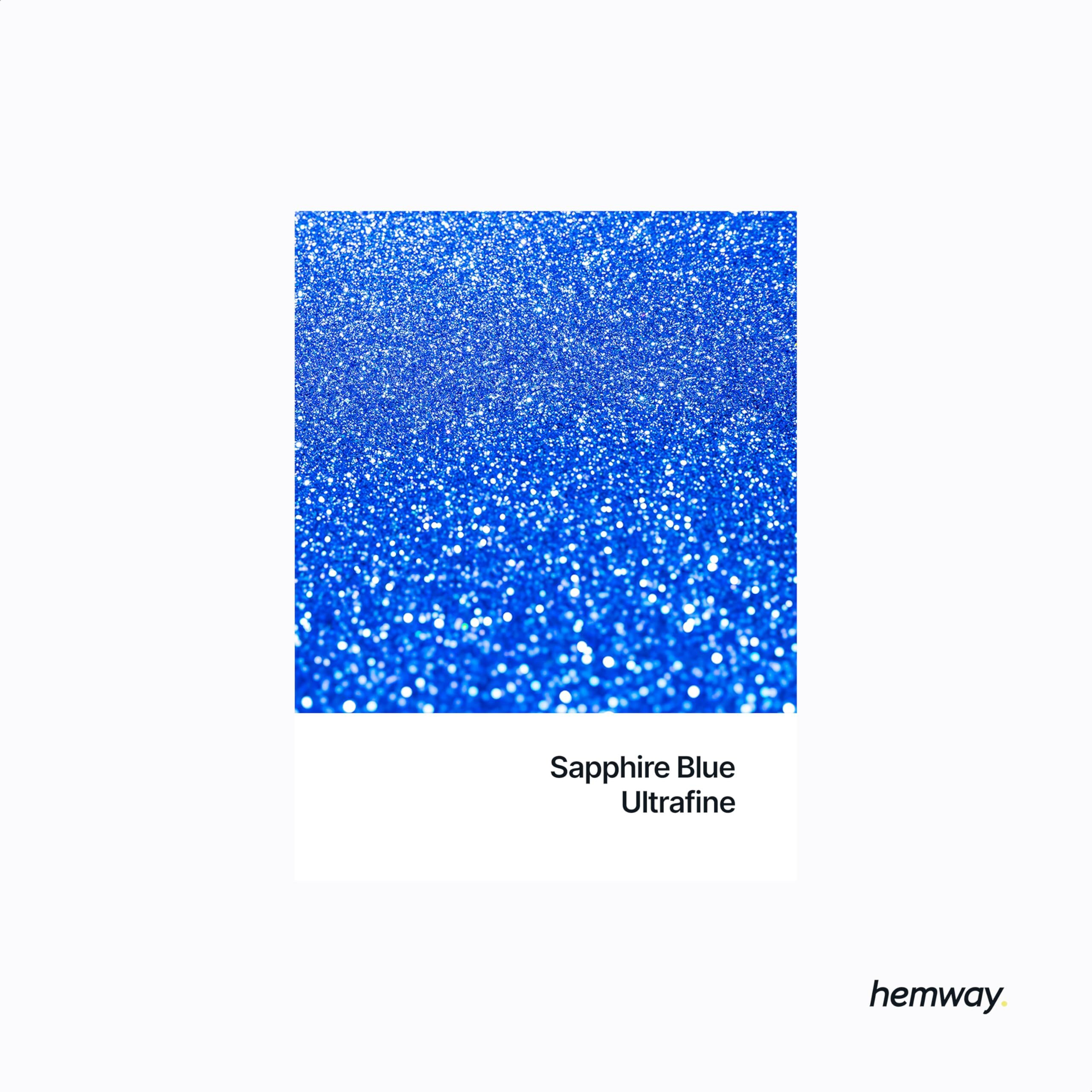 Hemway Eco Friendly Biodegradable Glitter 100G / 3.5Oz Bio Cosmetic Safe Sparkle Vegan For Face, Eyeshadow, Body, Hair, Nail And Festival Makeup - Ultrafine (1/128"" 0.008"" 0.2Mm) - Sapphire Blue