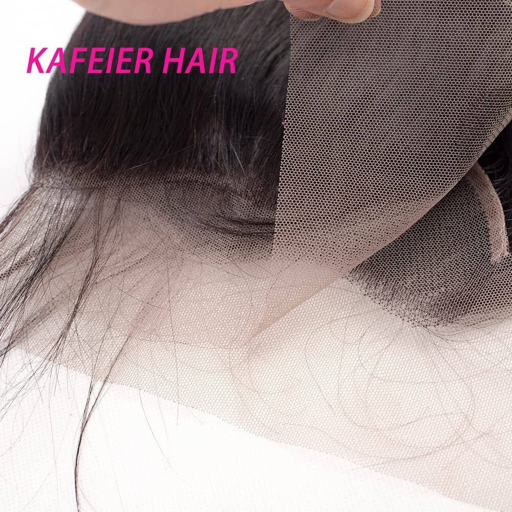 13X4 Lace Frontal Closure Body Wave 13X4 Ear To Ear Free Part Pre Plucked Body Wave Frontal Brazilian Human Hair 13X4 Lace Frontal Closure With Baby Hair 10 Inch