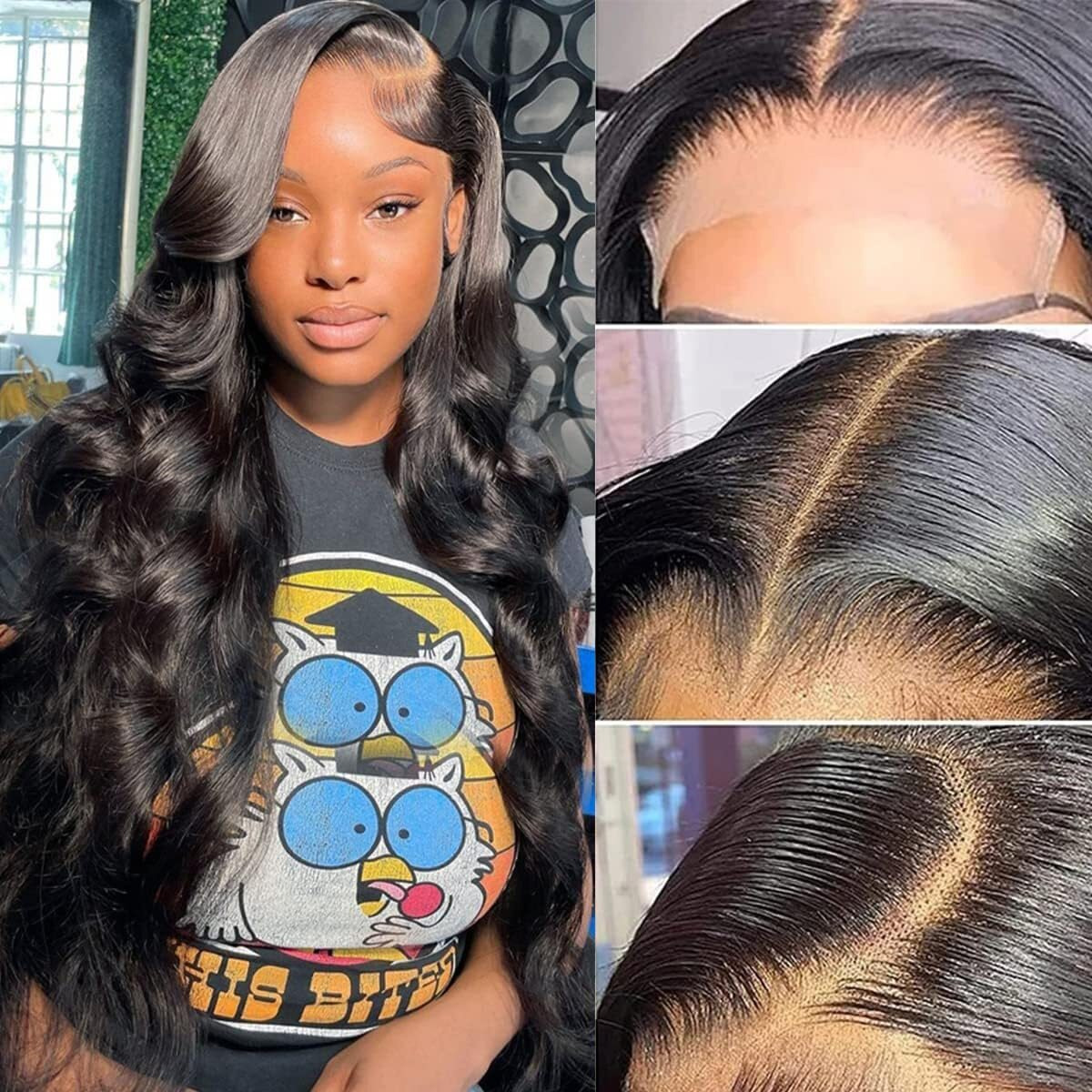 30 Inch 5X5 Hd Lace Closure Wigs Human Hair Body Wave Lace Front Wigs Human Hair Pre Plucked 180% Density Glueless Wigs Human Hair Wig Closure Wig For Women