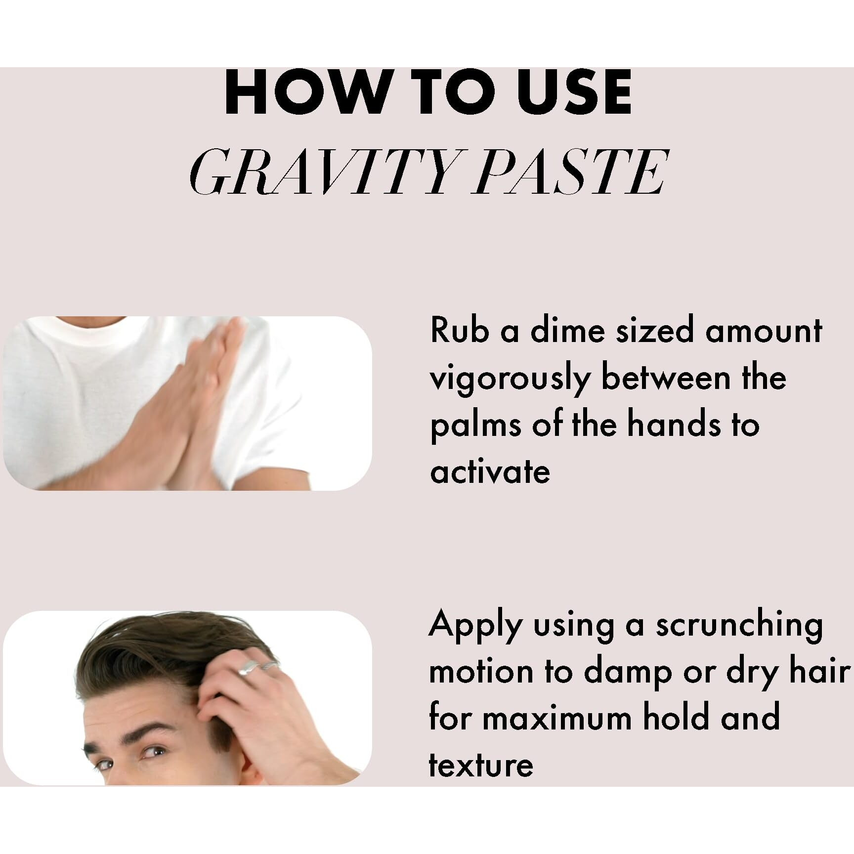 Hanz De Fuko Gravity Paste - Premium Mens Hair Styling Paste For A High Hold, Medium Shine Finish - Super-Grip Technology For Any Hairstyle Imaginable, Works For All Hair Types - 2 Oz, Travel Size