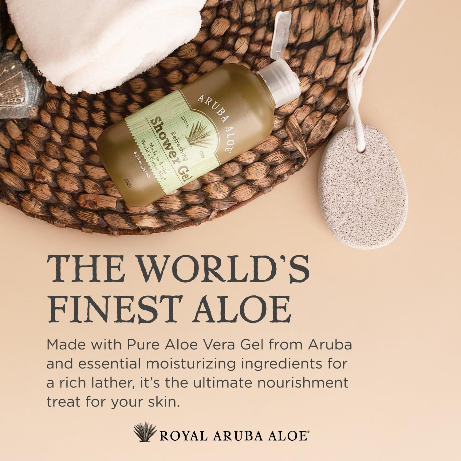Aruba Aloe Refreshing Shower Gel - Gentle Cleansing, Soap-Free, Hydrating Formula - Suitable For Sensitive Skin - 2 Oz Tube
