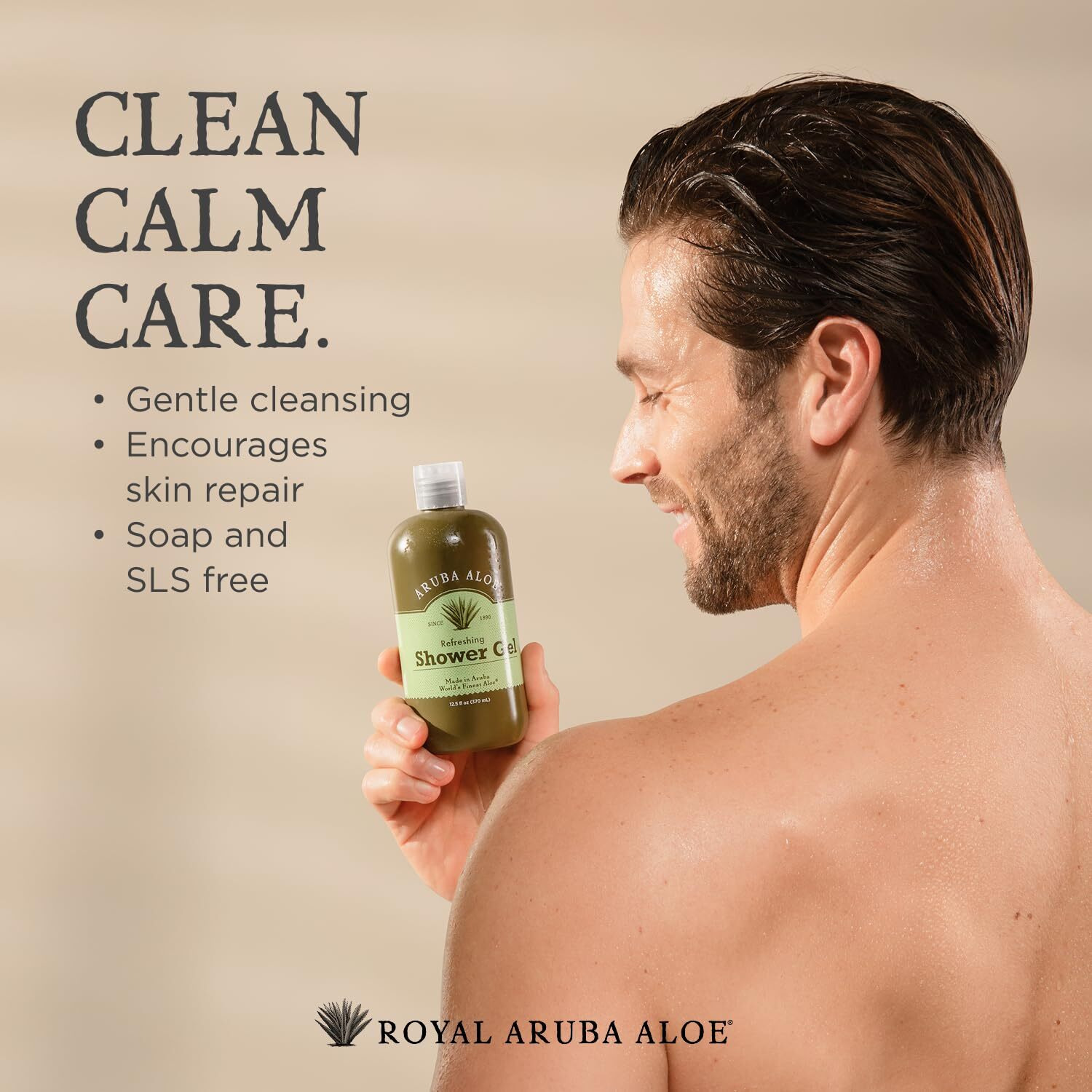 Aruba Aloe Refreshing Shower Gel - Gentle Cleansing, Soap-Free, Hydrating Formula - Suitable For Sensitive Skin - 2 Oz Tube