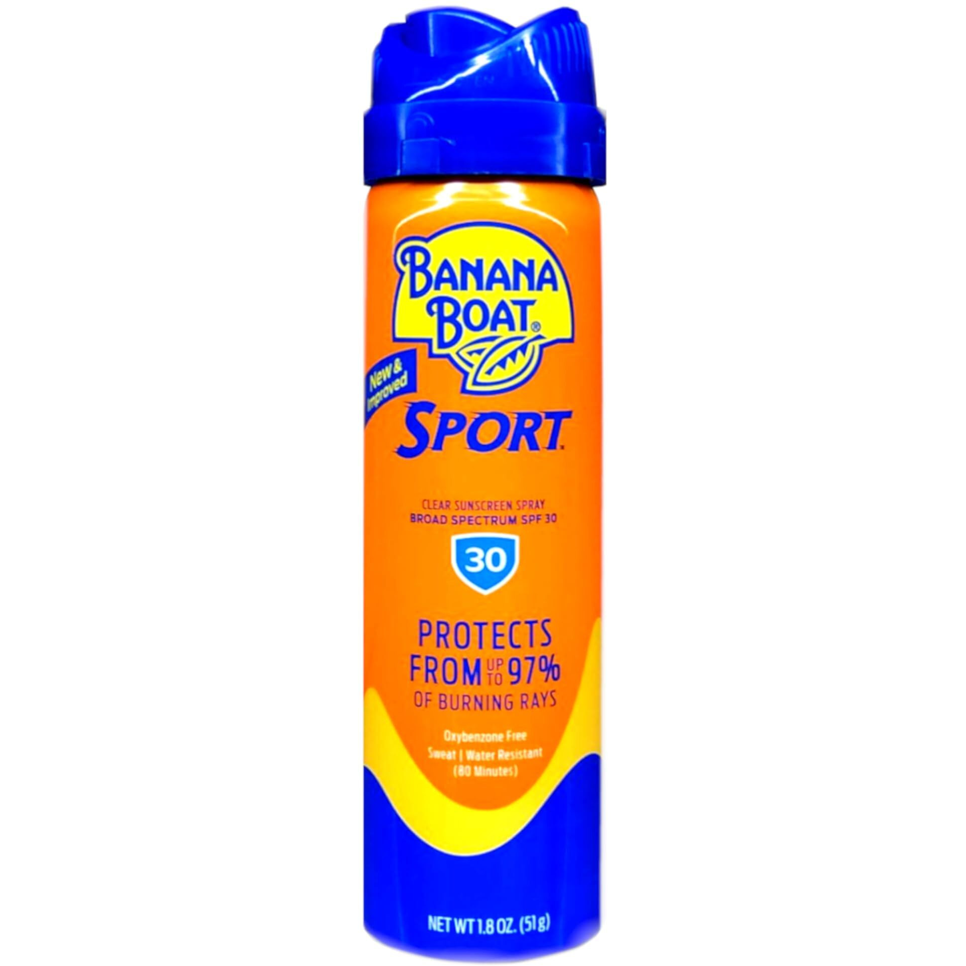 Banana Boat Sun Screen Sport Spray Spf 30 Ultramist Coolzone 1.8 Oz (Travel Size), 2 Units