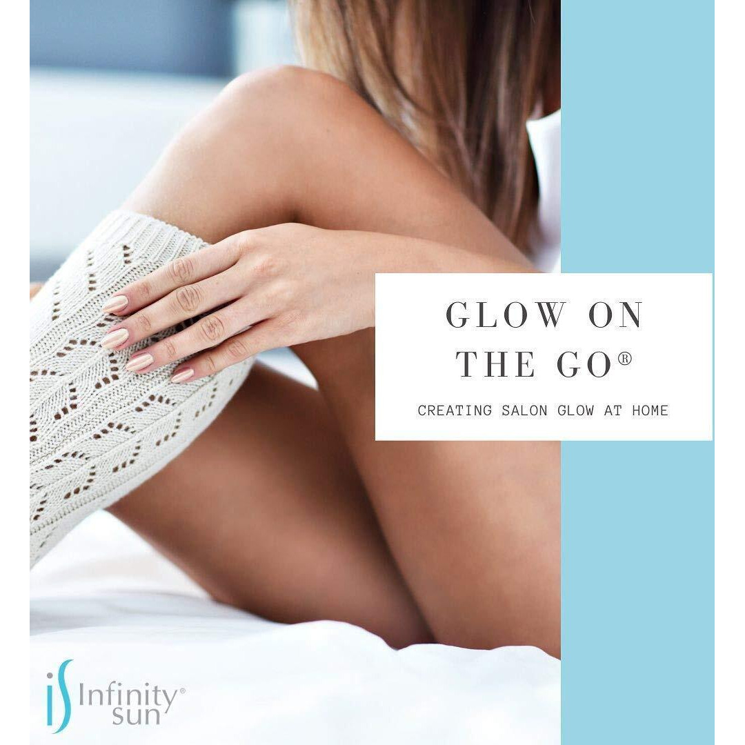 Infinity Sun, Glow On The Go | Quick Drying, Non-Sticky Self Tanner Bronze Spray, Sunless Tanning And Antiaging Skin Care Spray For All Skin Tones | Natural Ingredients Streak Free | 6 Fl Oz