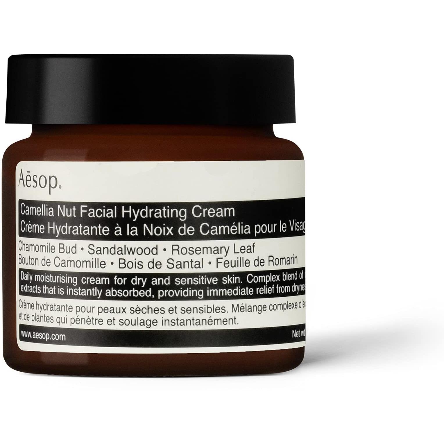 Aesop Camellia Nut Facial Hydrating Cream | Daily Moisturizer For Dry And Sensitive Skin | Provides Immediate Relief From Dryness | Blend Of Nut And Plant Extracts | 2.1 Oz / 60Ml