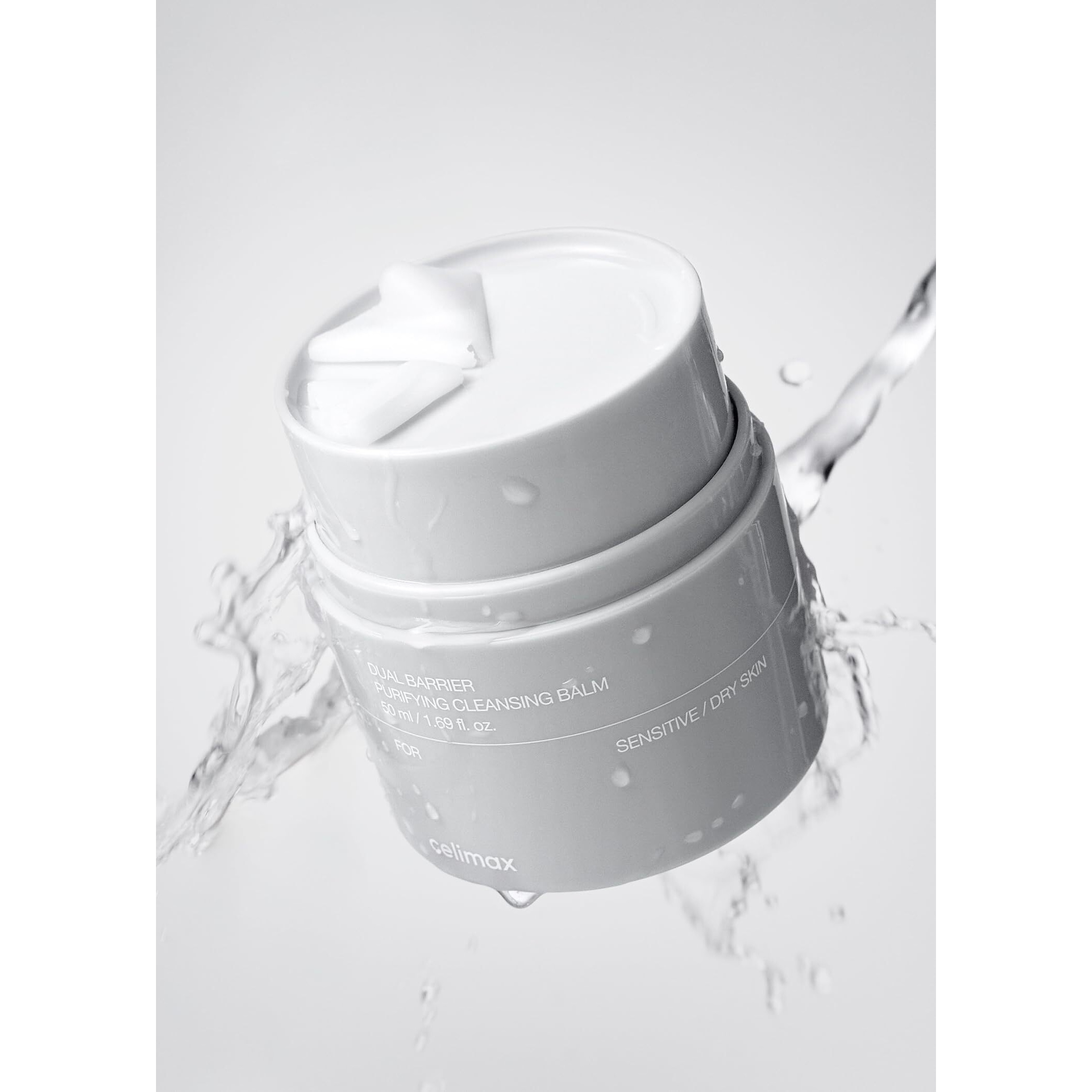 Celimax Dual Barrier Purifying Cleansing Balm | With Ceramides, Waterproof Makeup Remover, Pore Cleansing, Daily Use Cleanser, Grind Container, 50Ml