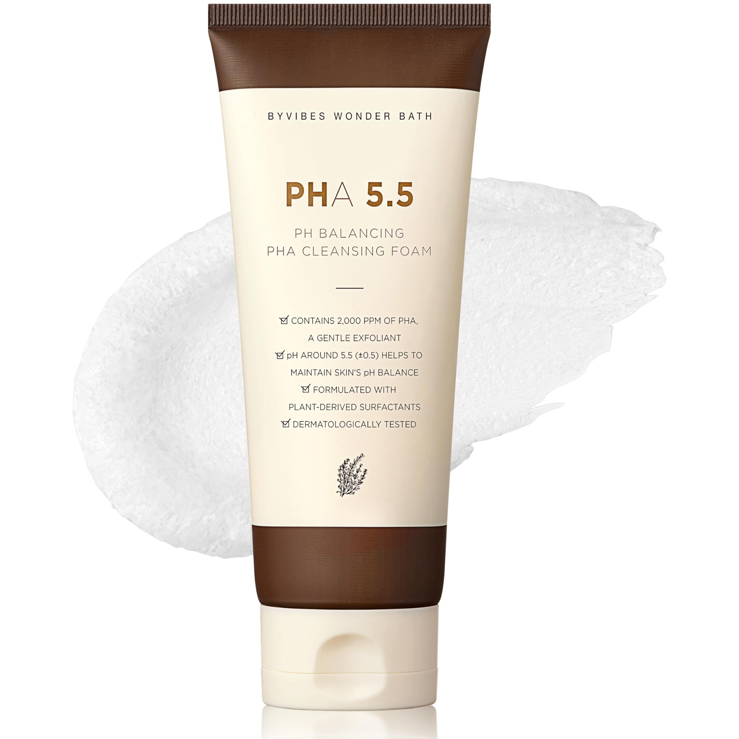 Chosungah Beauty Ph Balancing Pha Cleansing Foam - Korean Face Wash For Sensitive Skin, Gentle Hydrating Facial Cleanser, Exfoliating Skin Care, 4.4 Fl Oz (130Ml)