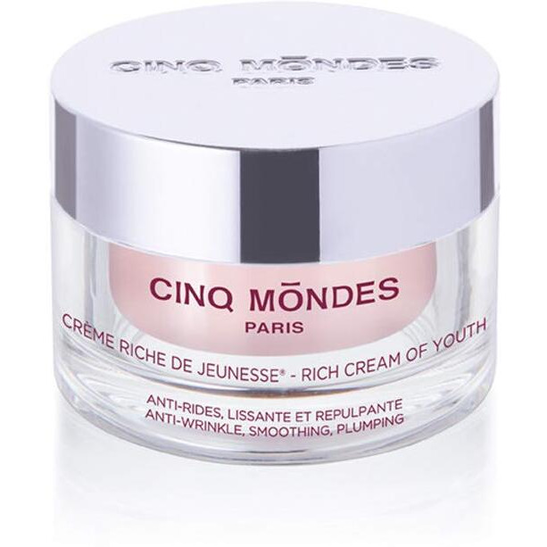 Cinq Mondes Rich Cream Of Youth -1.7Oz - Moisturizing And Plumping Facial Cream - For A Smoother Complexion - Improves Firmness With Natural Ingredients