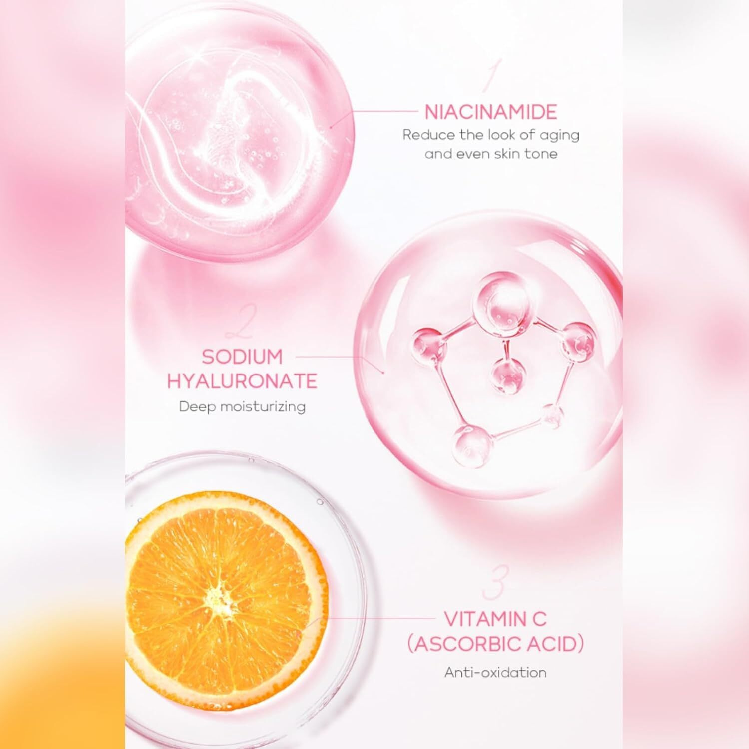 Vawolecy Sakura Skincare Set For Ladies, Travel Size Skin Care Kit With Cleanser, Serum, Eye Cream, Face Cream 4Pcs