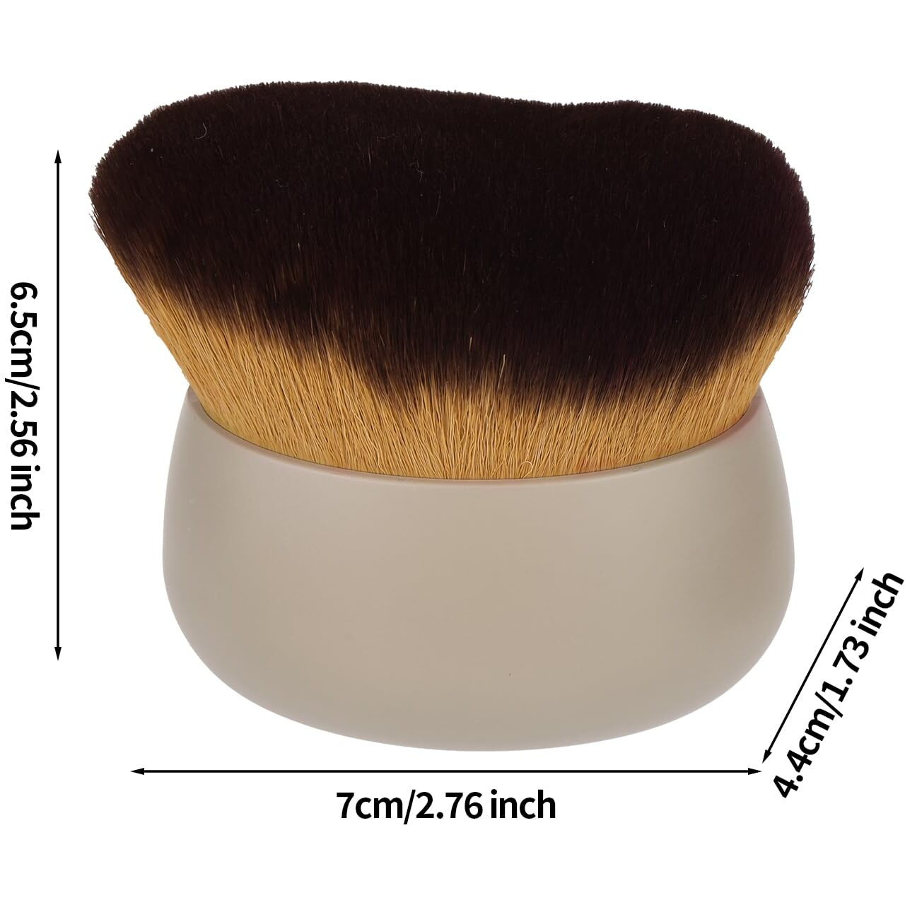 Body Makeup Brush For Self Tanner, Large Self Tanning Applicator Tan Brush Provides Even Application For Face Neck Back Legs, Wet & Dry Use (Khaki)