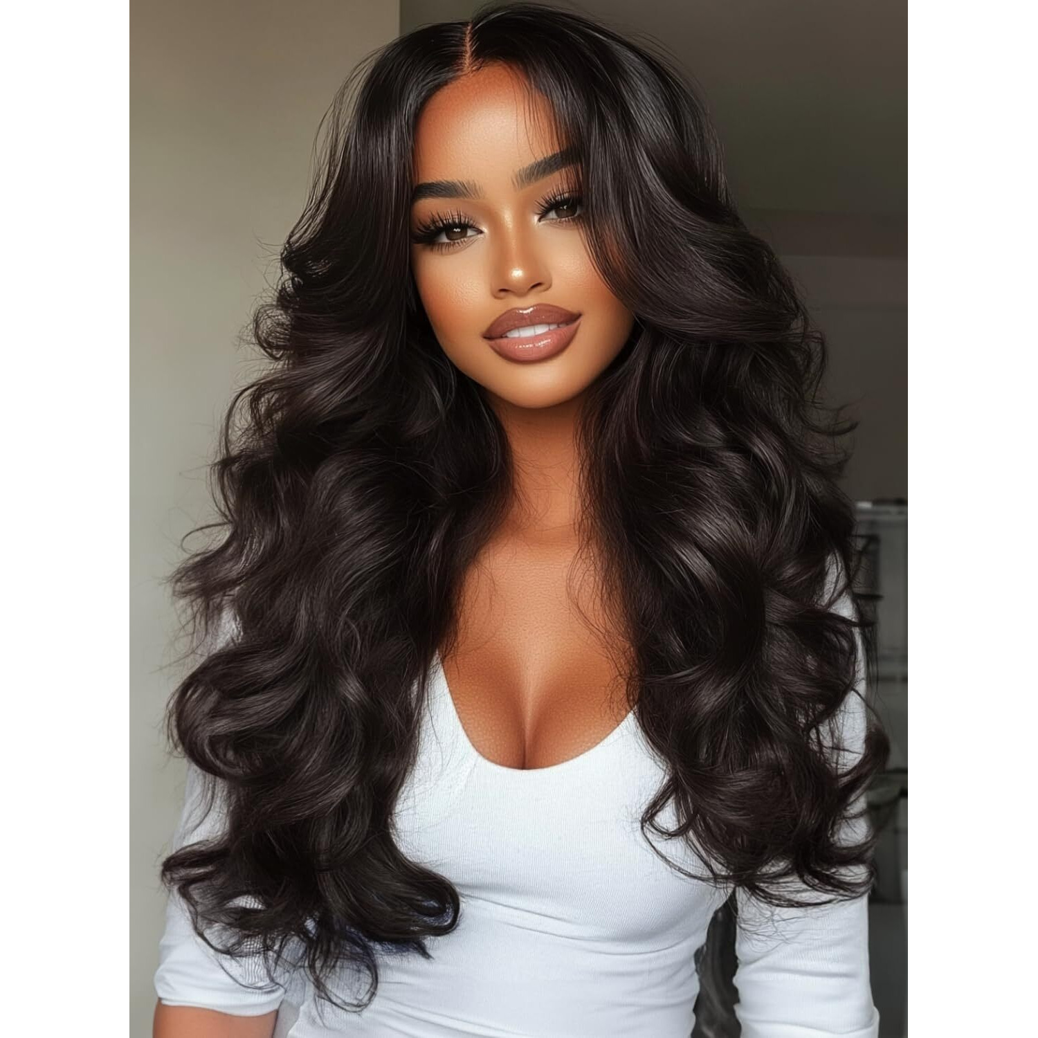 Klaiyi Wear And Go Glueless Wig Bye Bye Knots 13X4Precut Lace Front Wigs Human Hair Loose Body Wave Wig Pre Bleached Pre Everything Pre Plucked With Baby Hair 3S Ready To Wear Beginner Friendly 22Inch
