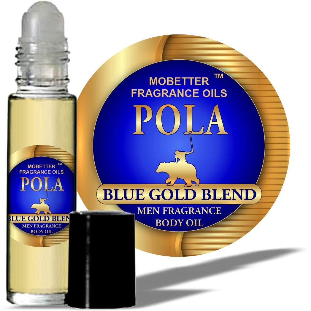 Mobetter Fragrance Oils Pola Blue Gold Blend Cologne Fragrance Body Oil For Men
