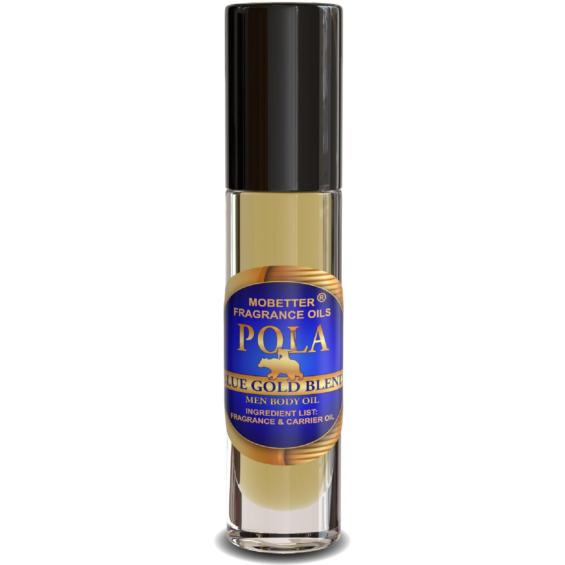 Mobetter Fragrance Oils Pola Blue Gold Blend Cologne Fragrance Body Oil For Men
