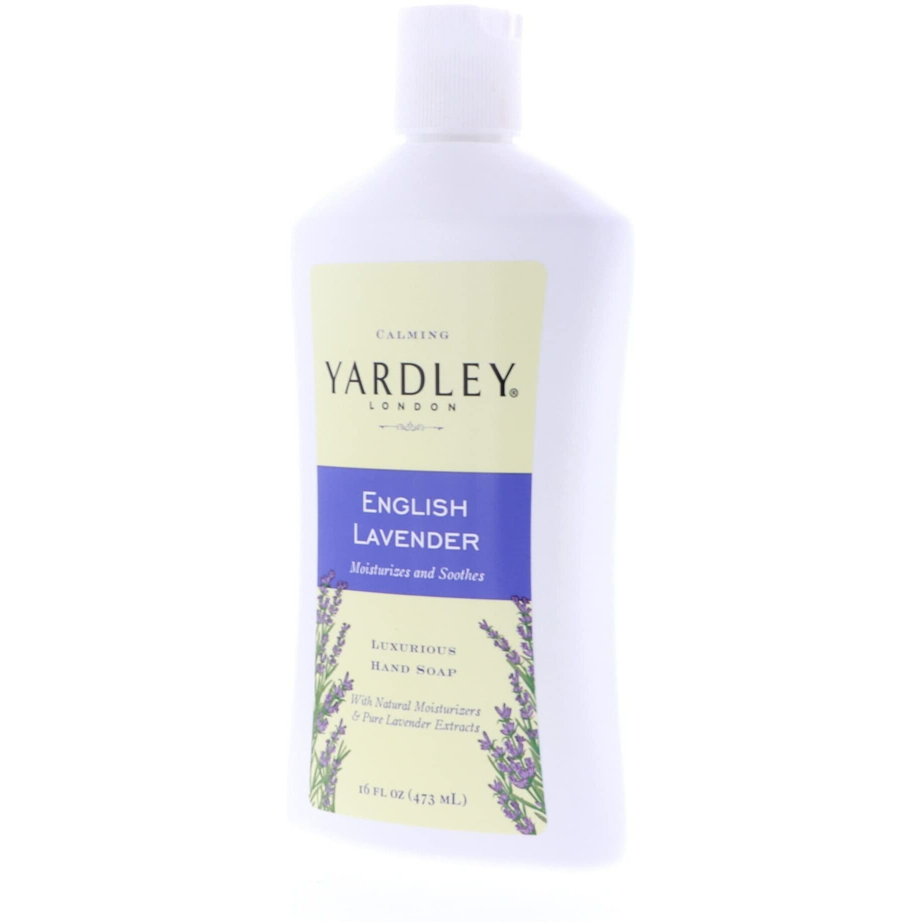 Yardley London English Lavender, Luxurious Hand Soap, Moisturizes & Soothes With Essential Oils, 16 Fl Oz (473Ml) - 5 Pack