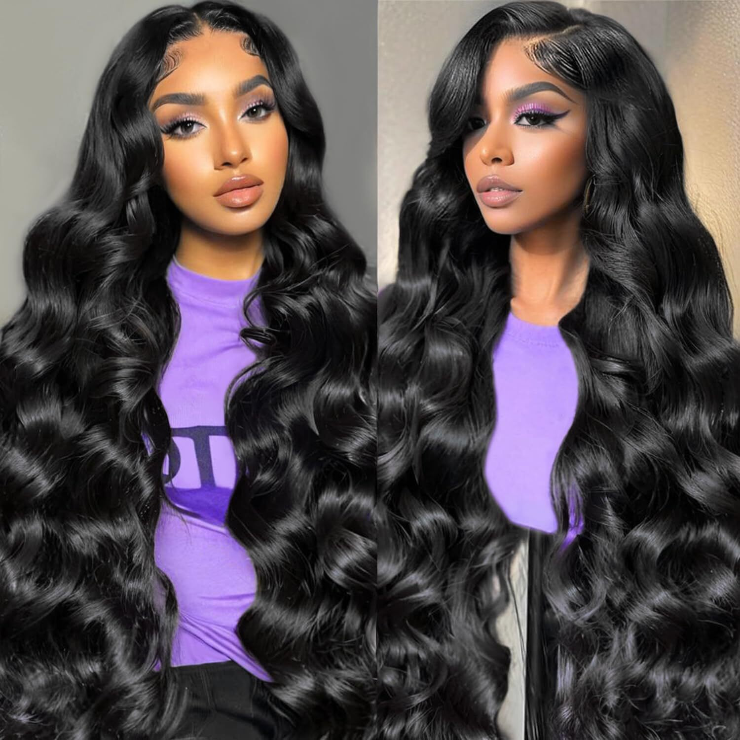Bimkos 32 Inch 13X4 Body Wave Lace Front Wigs Human Hair 180% Density 13X4 Hd Transparent Lace Frontal Wigs For Women Glueless Wigs Human Hair Pre-Plucked Natural Hairline Body Wave Human Hair Wig