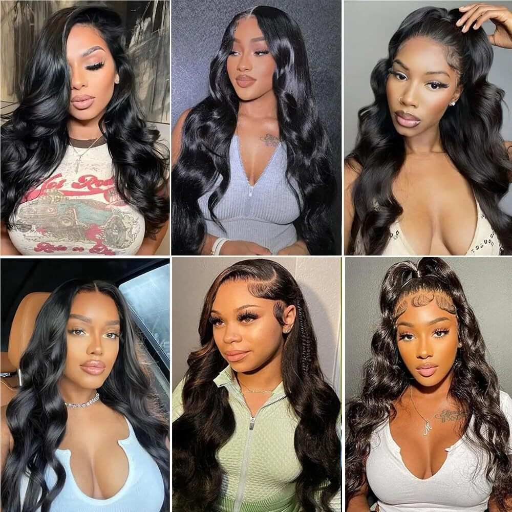 Human Hair Bundles Body Wave Bundles Natural Black Color 18 20 22 Inch Unprocessed Brazilian Virgin Hair 3 Bundles Body Wave Human Hair Bundles