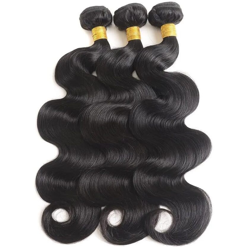 Human Hair Bundles Body Wave Bundles Natural Black Color 18 20 22 Inch Unprocessed Brazilian Virgin Hair 3 Bundles Body Wave Human Hair Bundles