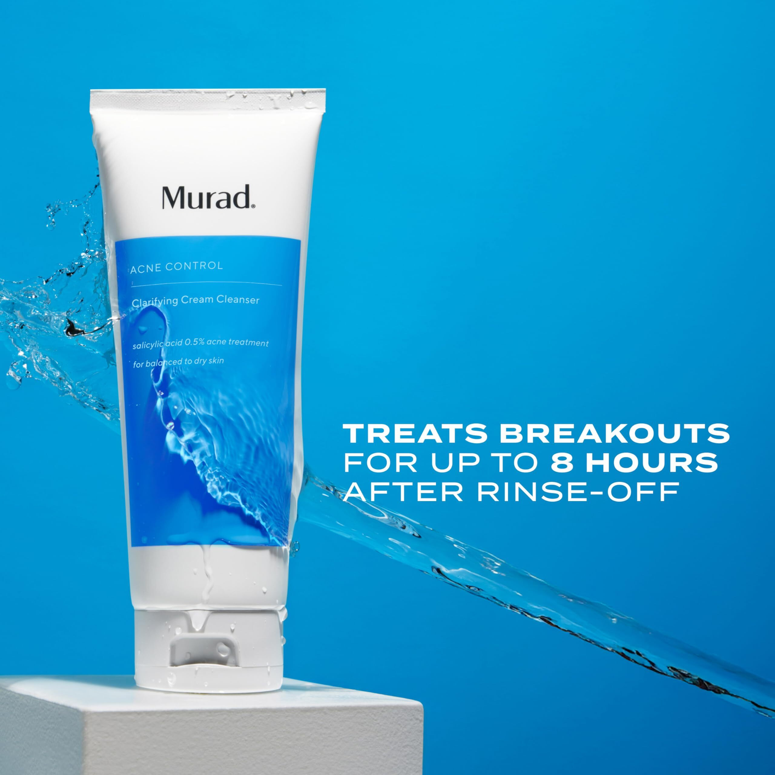 Murad Clarifying Cream Cleanser - Anti-Aging Time Release Acne Face Cleanser | Encapsulated Salicylic Acid For Blemish-Prone Skin (5 Oz)