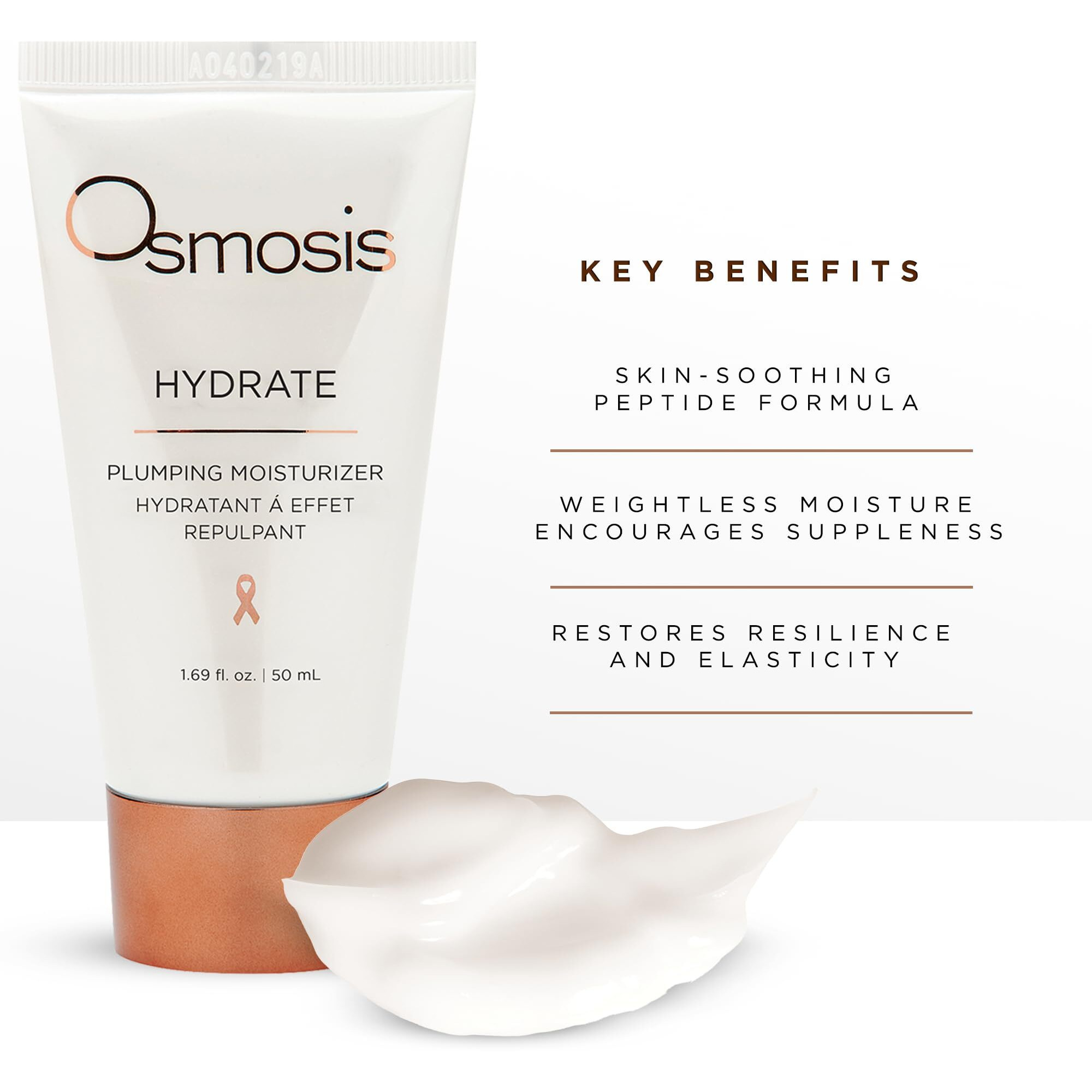 Osmosis Hydrate Plumping Facial Moisturizer With Shea Butter, Skin-Soothing And Firming For Aging, Pigmented, Sensitive, Dry, And Irritated Skin, 1.69 Fl Oz