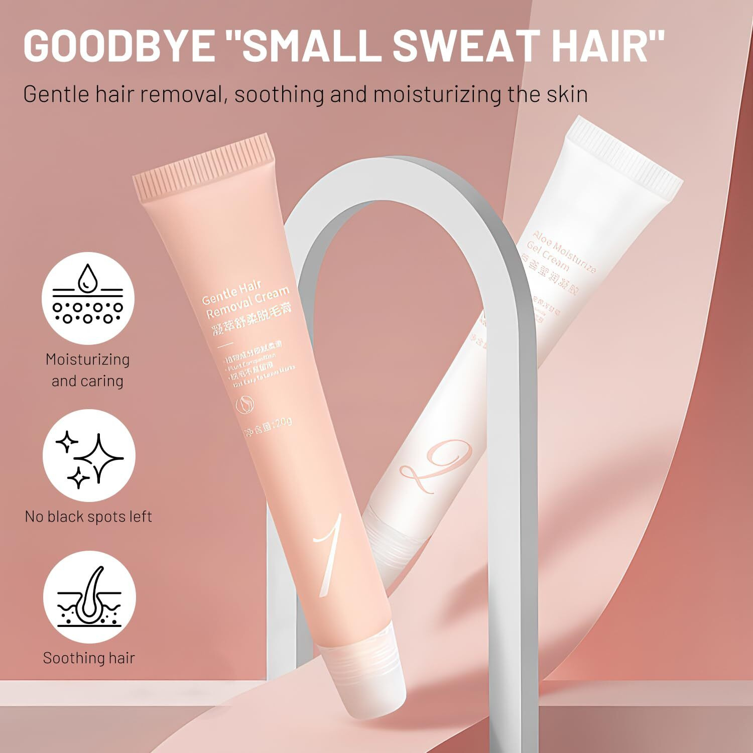 Auures Hair Removal Cream, Auures Facial Hair Removal Cream Kit, Painless Auures Hair Removal, Facial Hair Removal Creams For Women Gentle And Soothing Hair Removal With Scraper(2Kits)