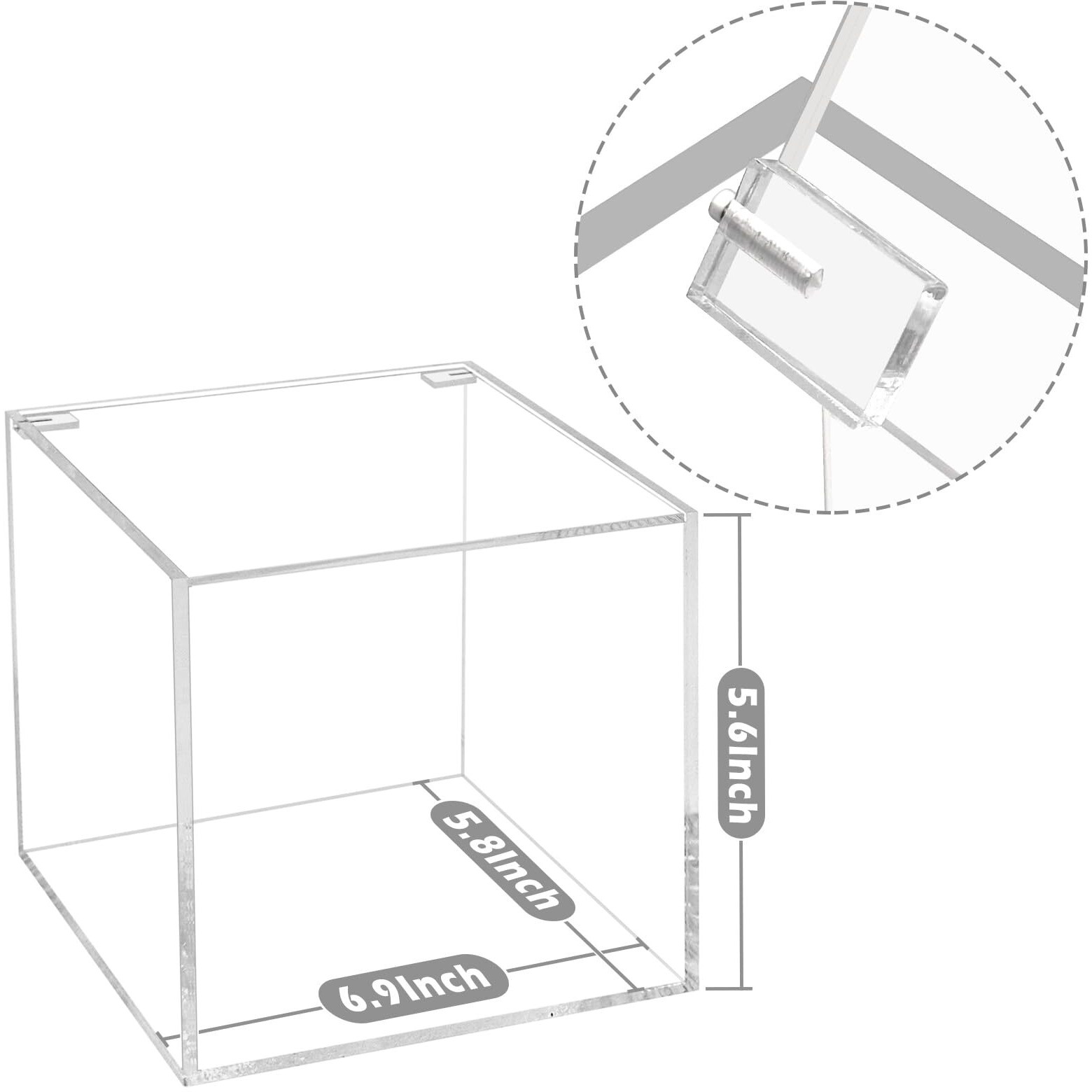 Delipply Face Towelettes Disposable Holder, Disposable Face Towel Container Acrylic, Facial Towels Storage Box, Clear