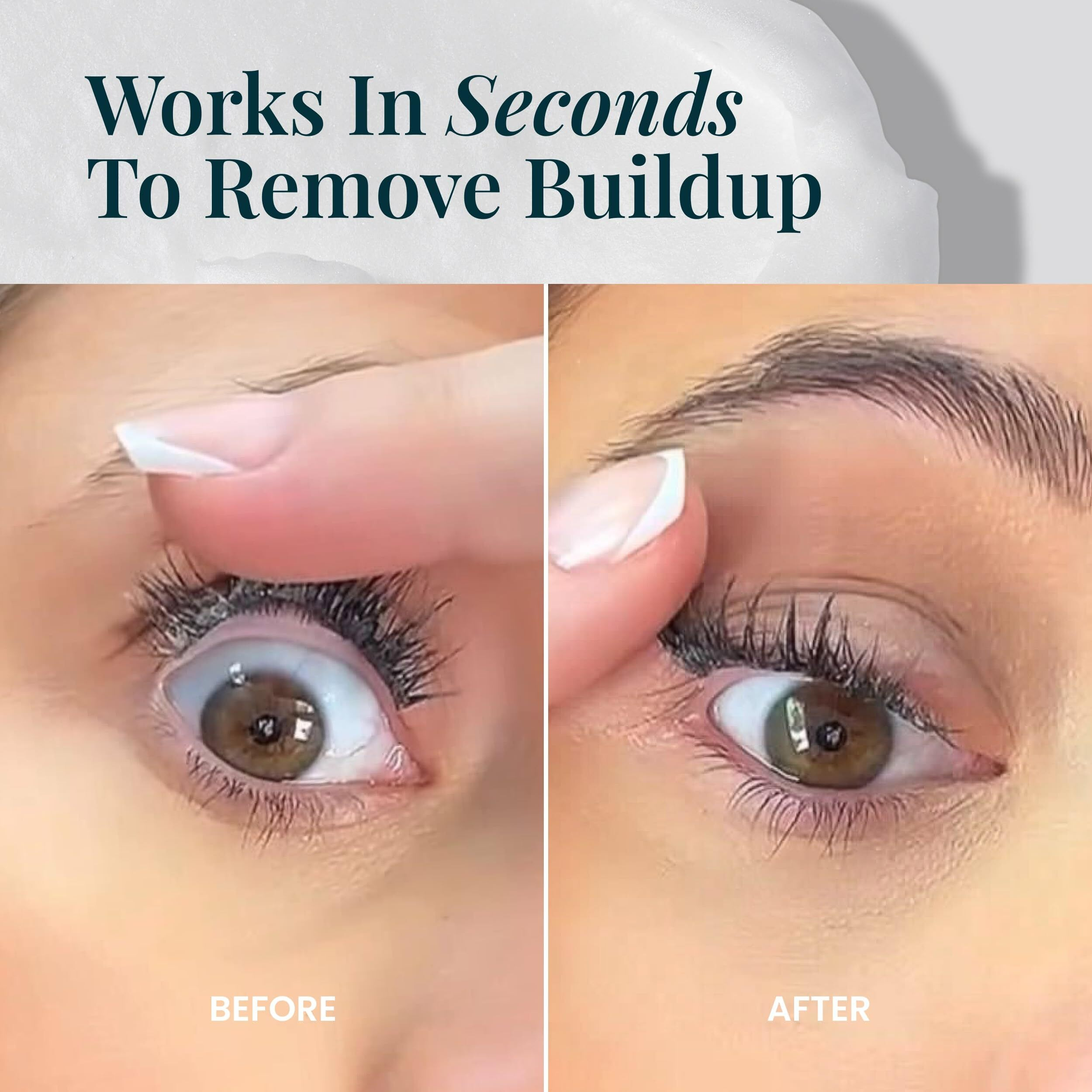 Flutterhabit Lash Shampoo, Gentle Foaming Eyelash Extension Cleanser, Lash Extension Cleanser Gently Removes Waterproof Makeup, Dirt, & Oil From Multi-Day Lashes, For Professional & Home Use (50Ml)