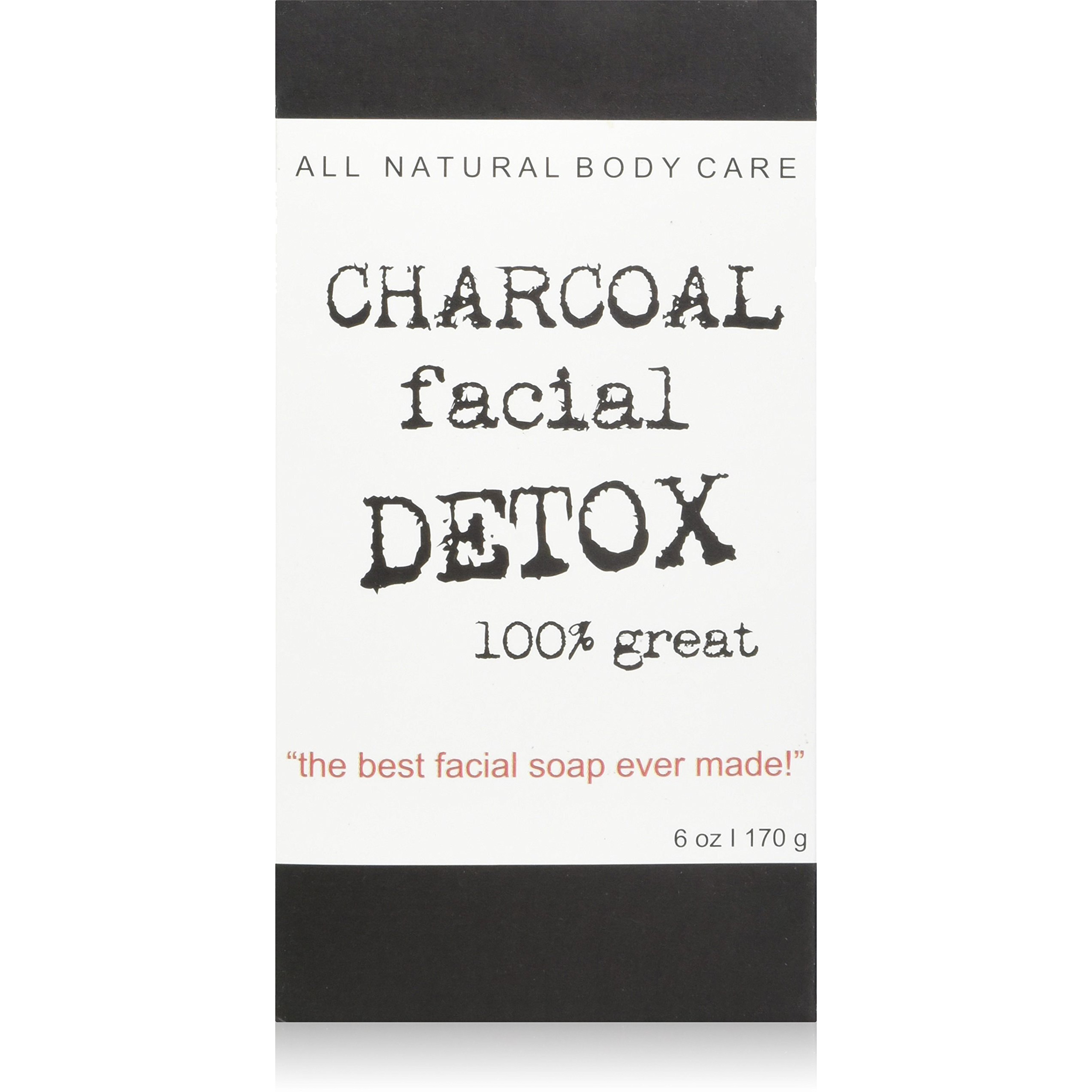 Destiny Boutique Charcoal Facial Soap Detox,6 Ounce (Pack Of 2)
