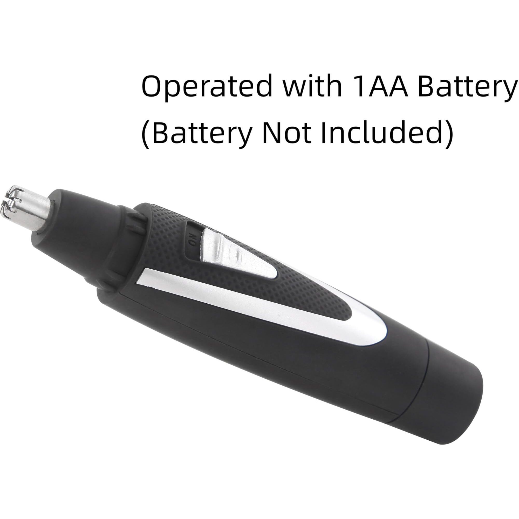 Ear And Nose Hair Trimmer Clippers 2025 Professional Painless Eyebrow & Facial Hair Trimmers Remover For Men Women, Battery Operated Nasal Clipper, Dual Edge Waterproof Blades For Easy Clean, Black